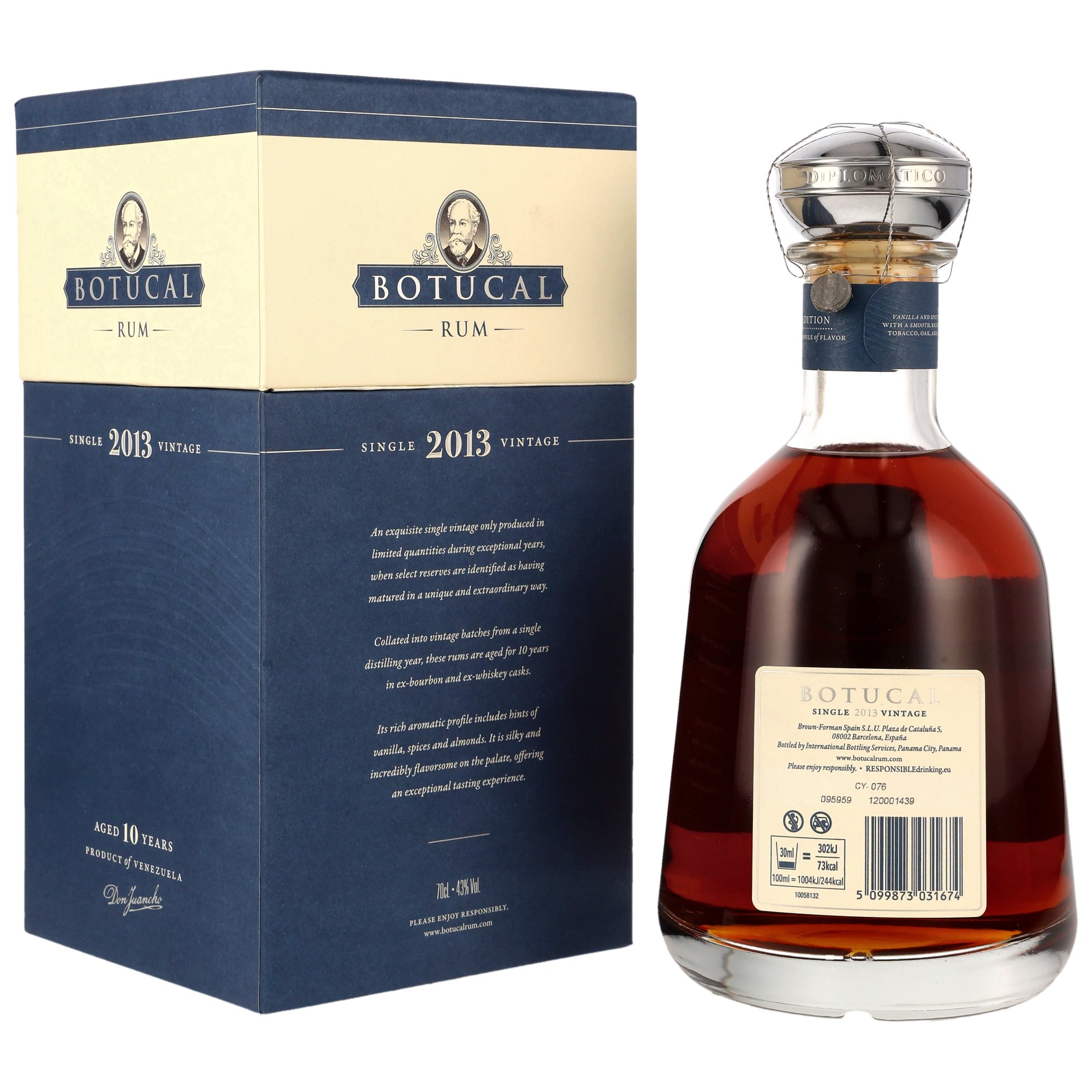 Botucal 2013 - 10 y.o. - Single Vintage Rum Bourbon/Whiskey Casks