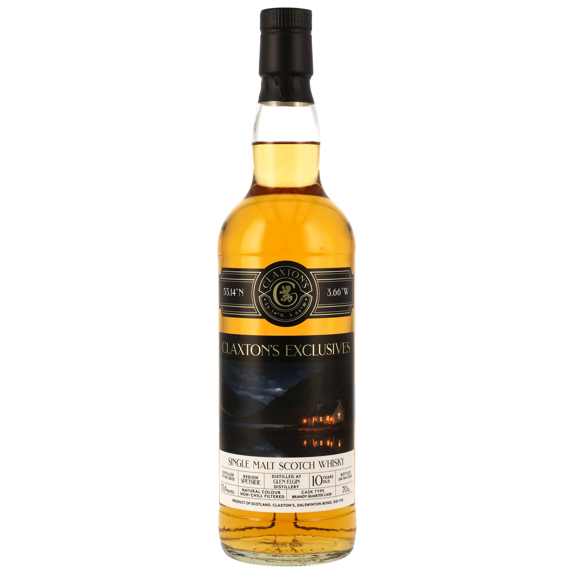 Glen Elgin 2015/2026 - 10 y.o. - Single Malt Scotch Whisky - Brandy Quarter Cask - Claxton's