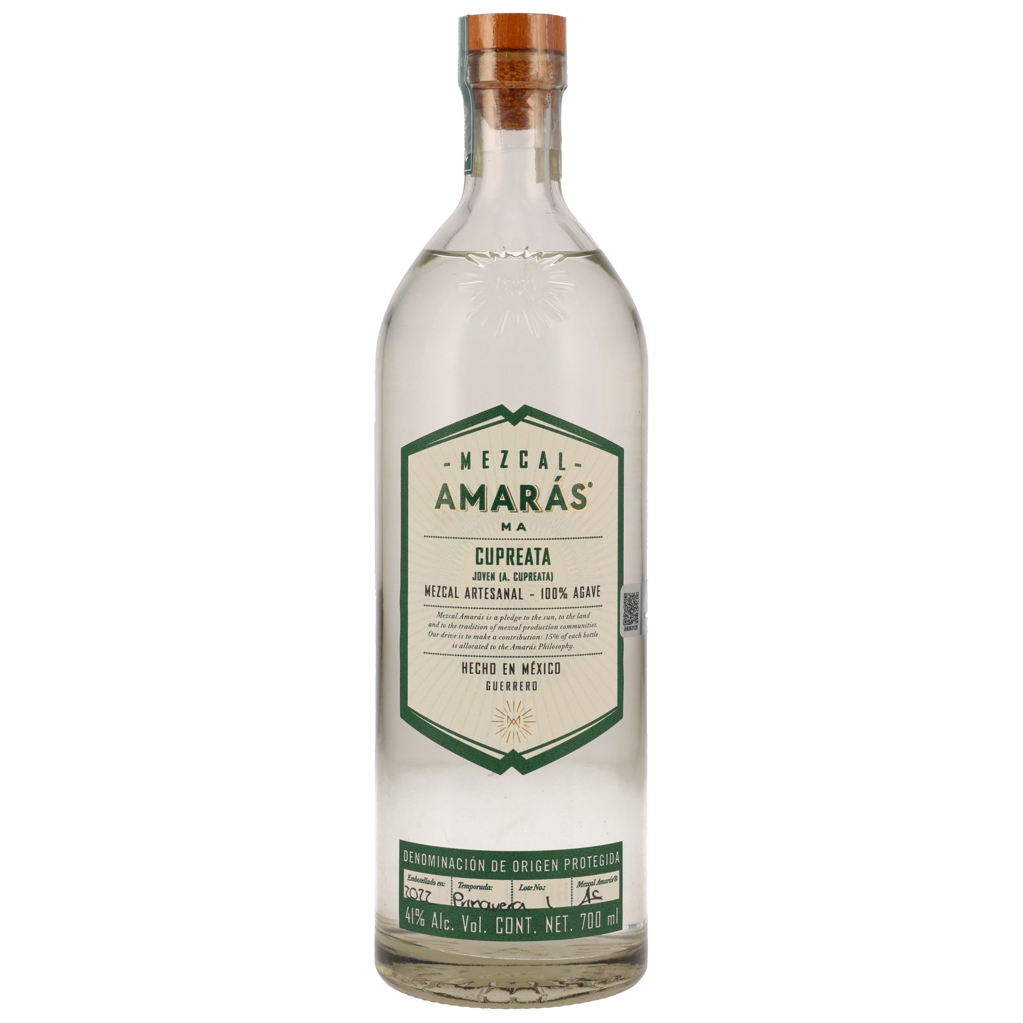Amaras Cupreata Joven Mezcal