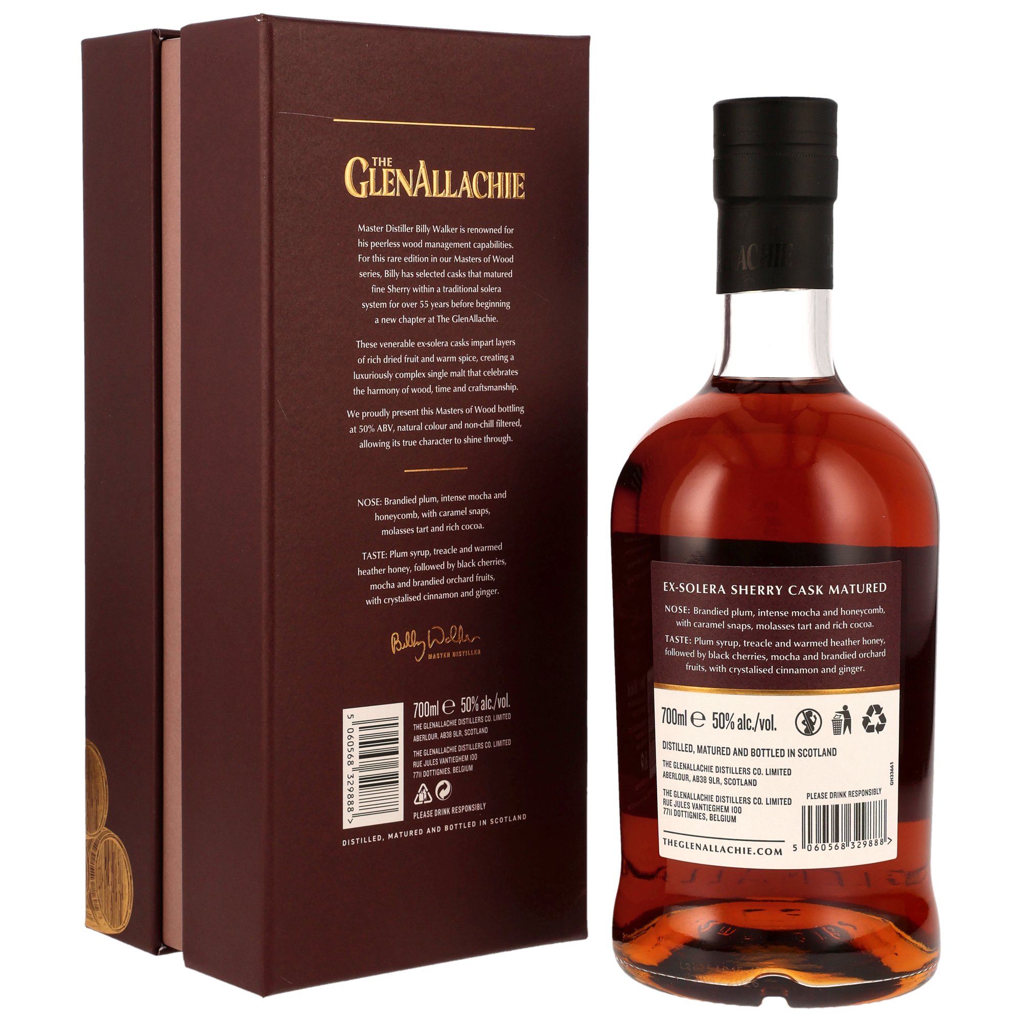 GlenAllachie 19 y.o. Ex-Solera Sherry Cask - Masters of Wood