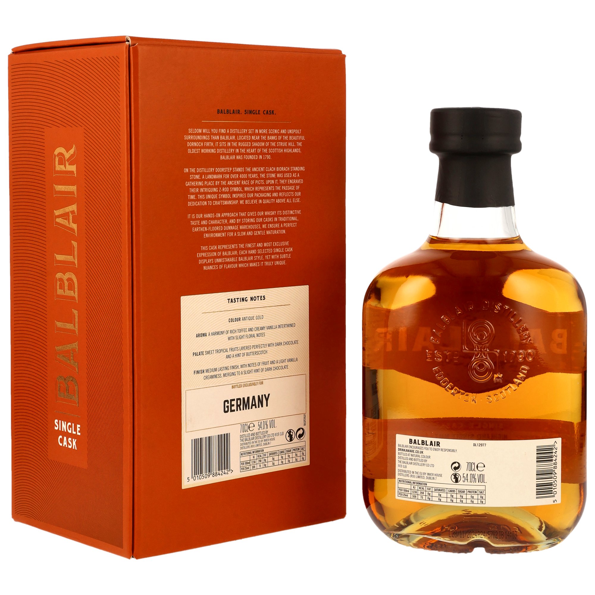 Balblair 2008/2024 - 15 y.o. - Single Cask #422 Exclusive to Germany