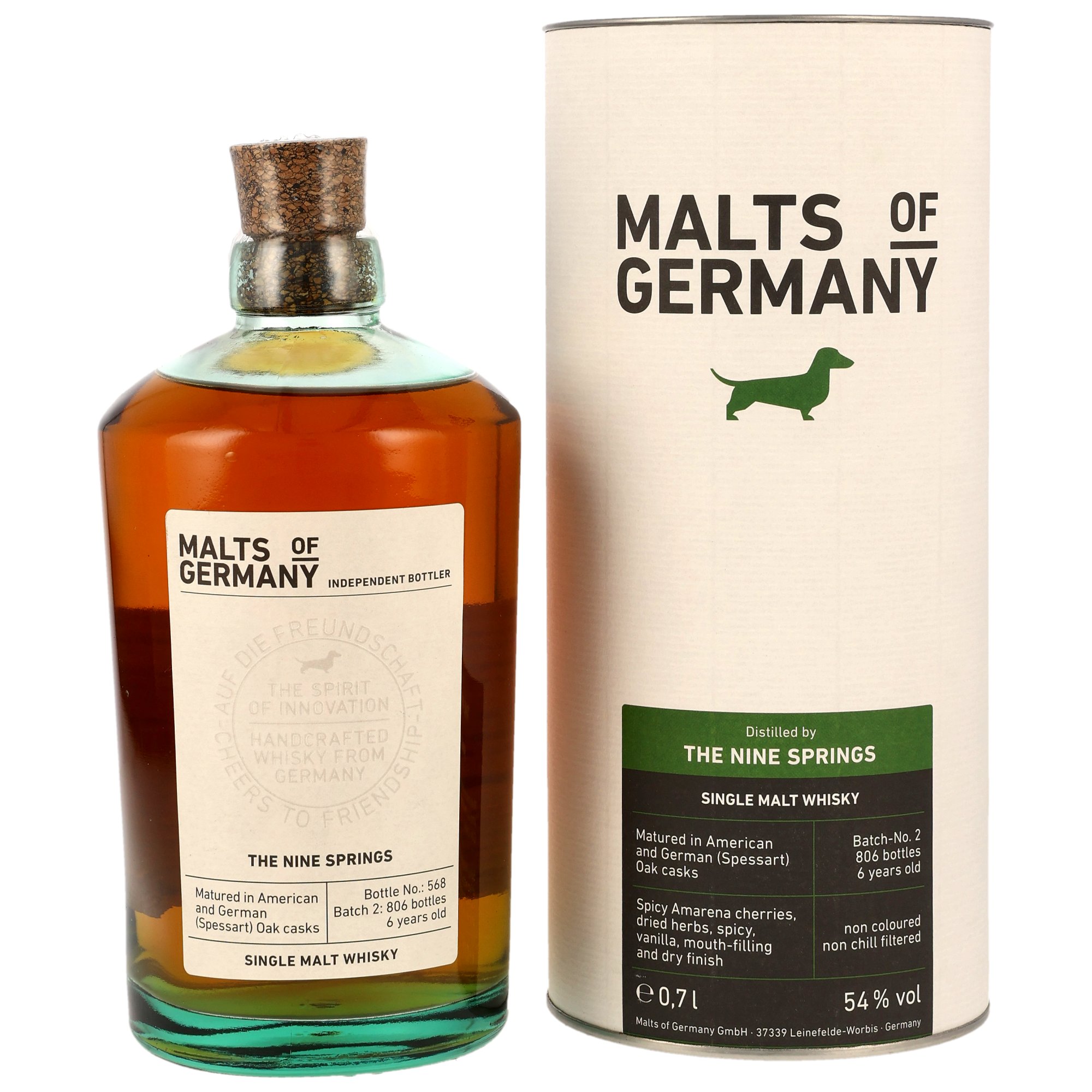 The Nine Springs 6 y.o. Batch #2 - American and German(Spessart) Casks - Malts of Germany