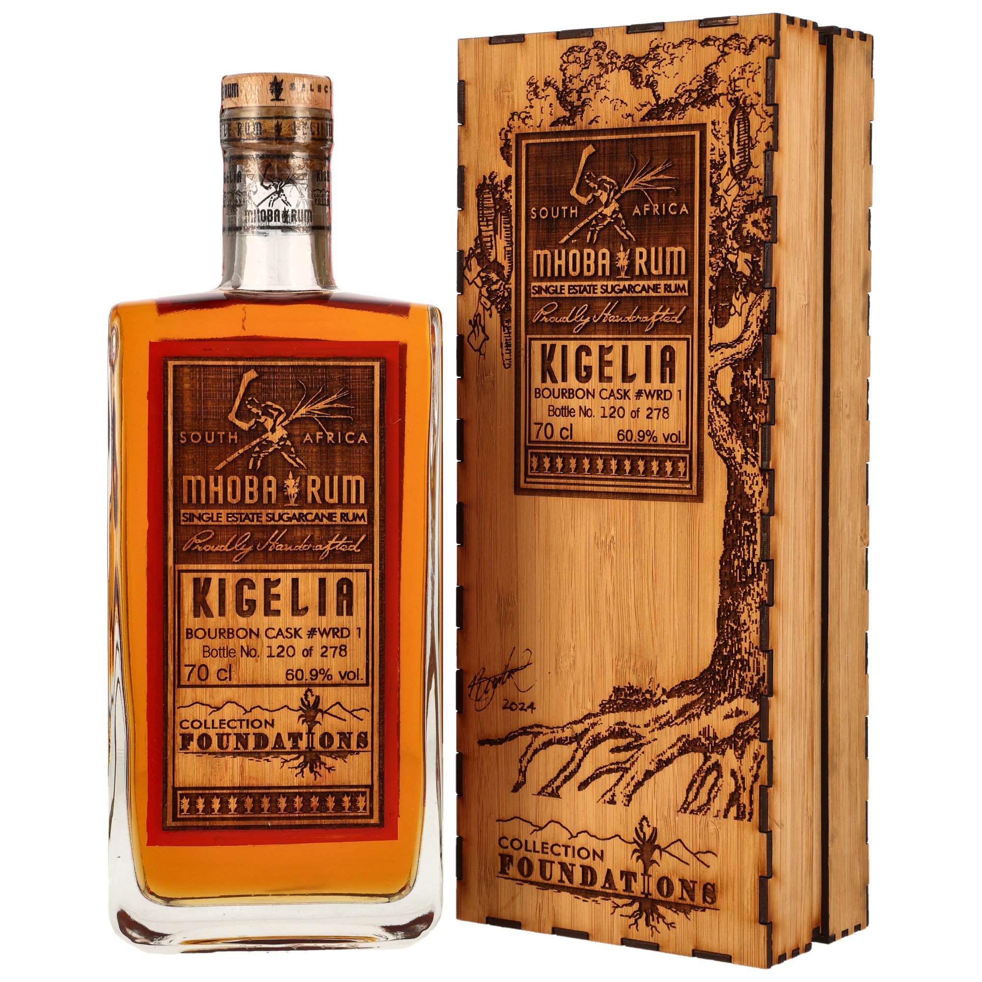 Mhoba Kigelia Rum 2021/2024 - 3 y.o. - Bourbon Cask #WRD 1 - Foundations