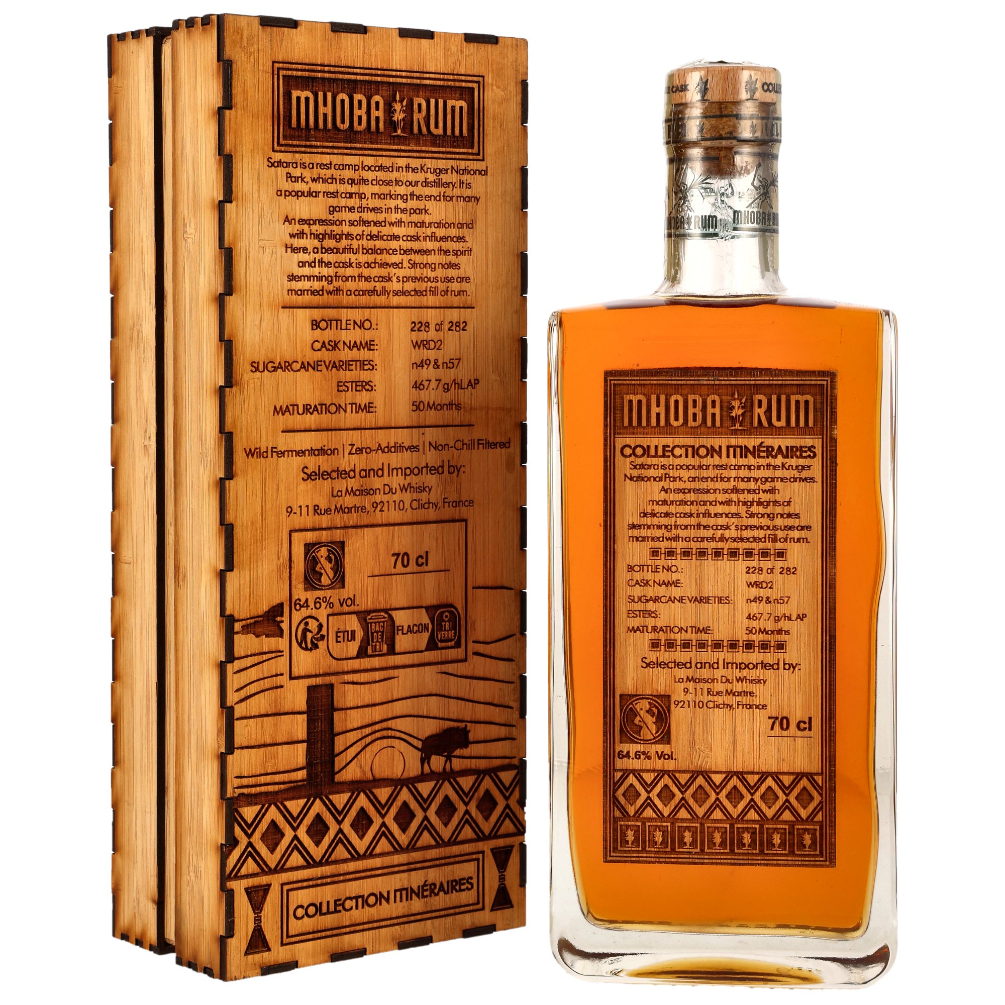 Mhoba Satara 4 y.o. - Bourbon Cask #WDR2 - Collection Itineraires