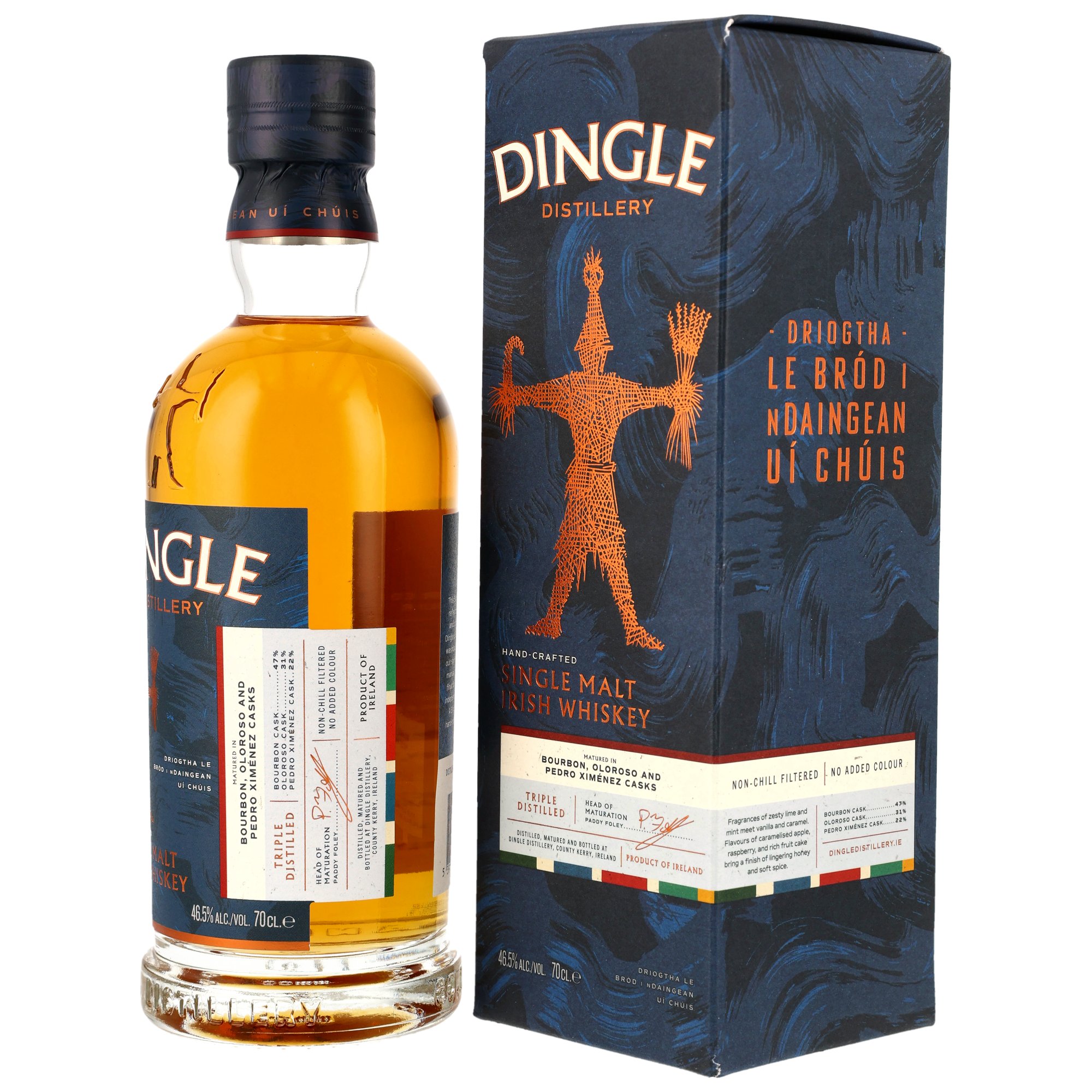 Dingle Single Malt Irish Whiskey - Bourbon, Oloroso Sherry & PX Sherry Casks