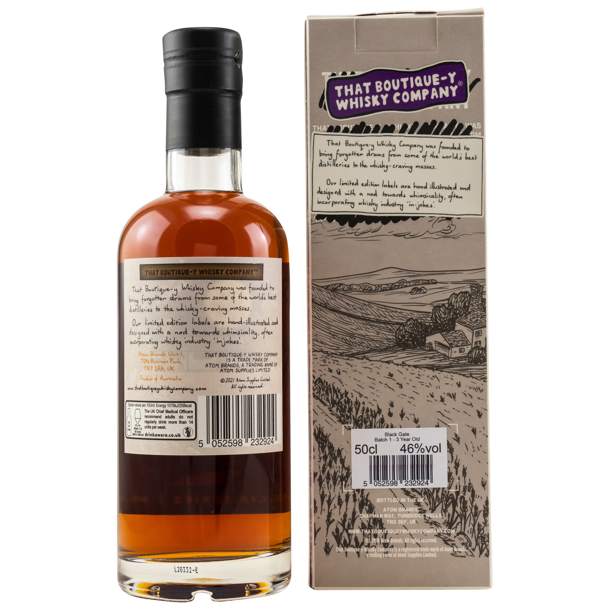 Black Gate  3 y.o. - Batch 1 (That Boutique-Y Whisky Company)