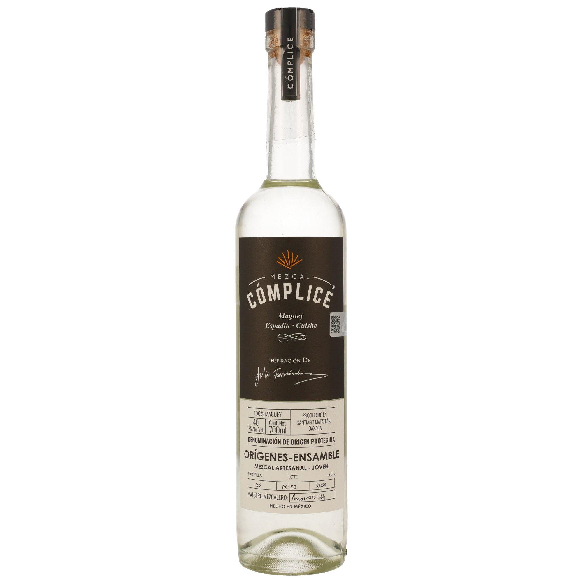Mezcal Complice Maguey Espadin - Cuishe - Origenes Ensamble