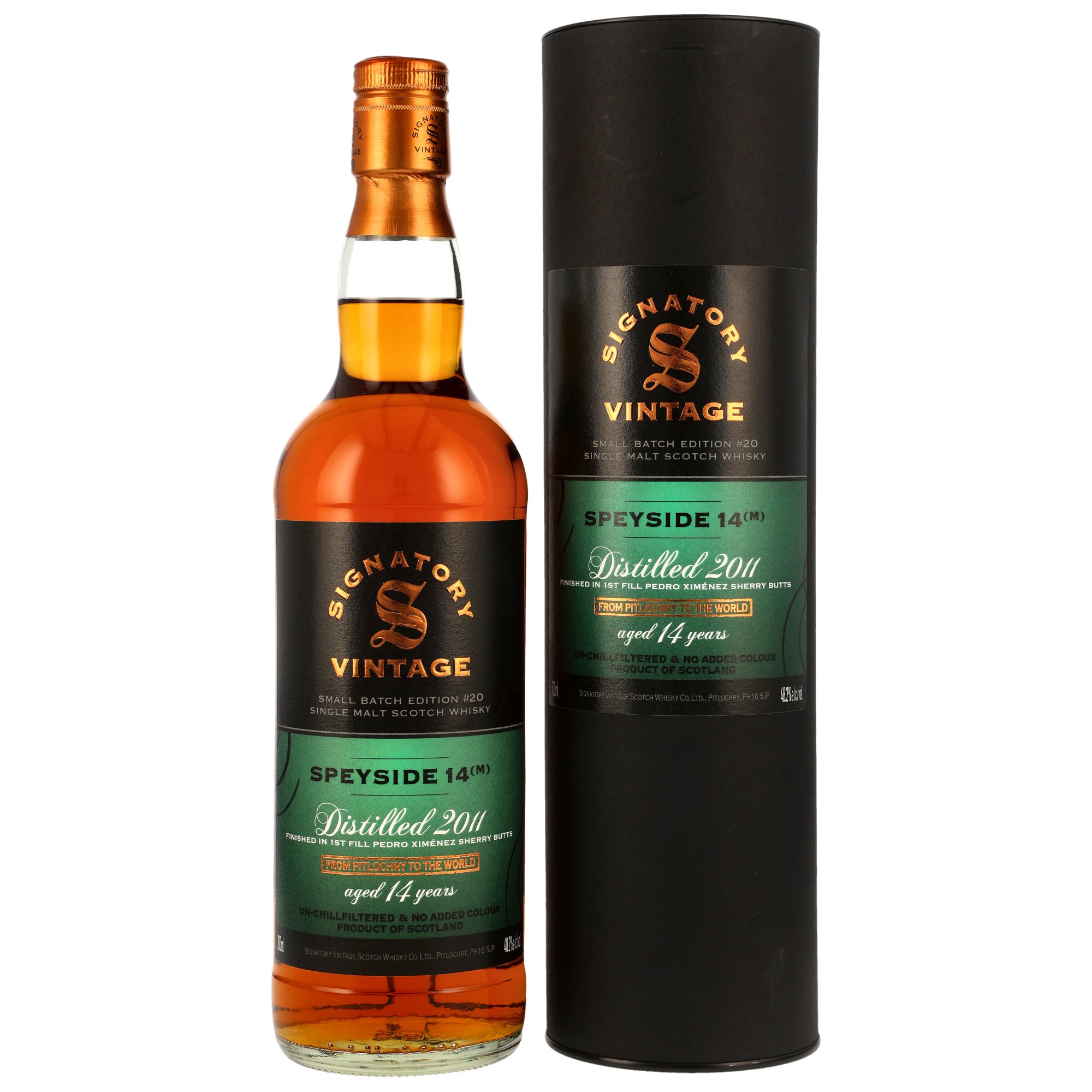 Speyside (M) 2011/2026 - 14 y.o. - 1st Fill PX Sherry Butts Finish - Signatory Small Batch Edition #20