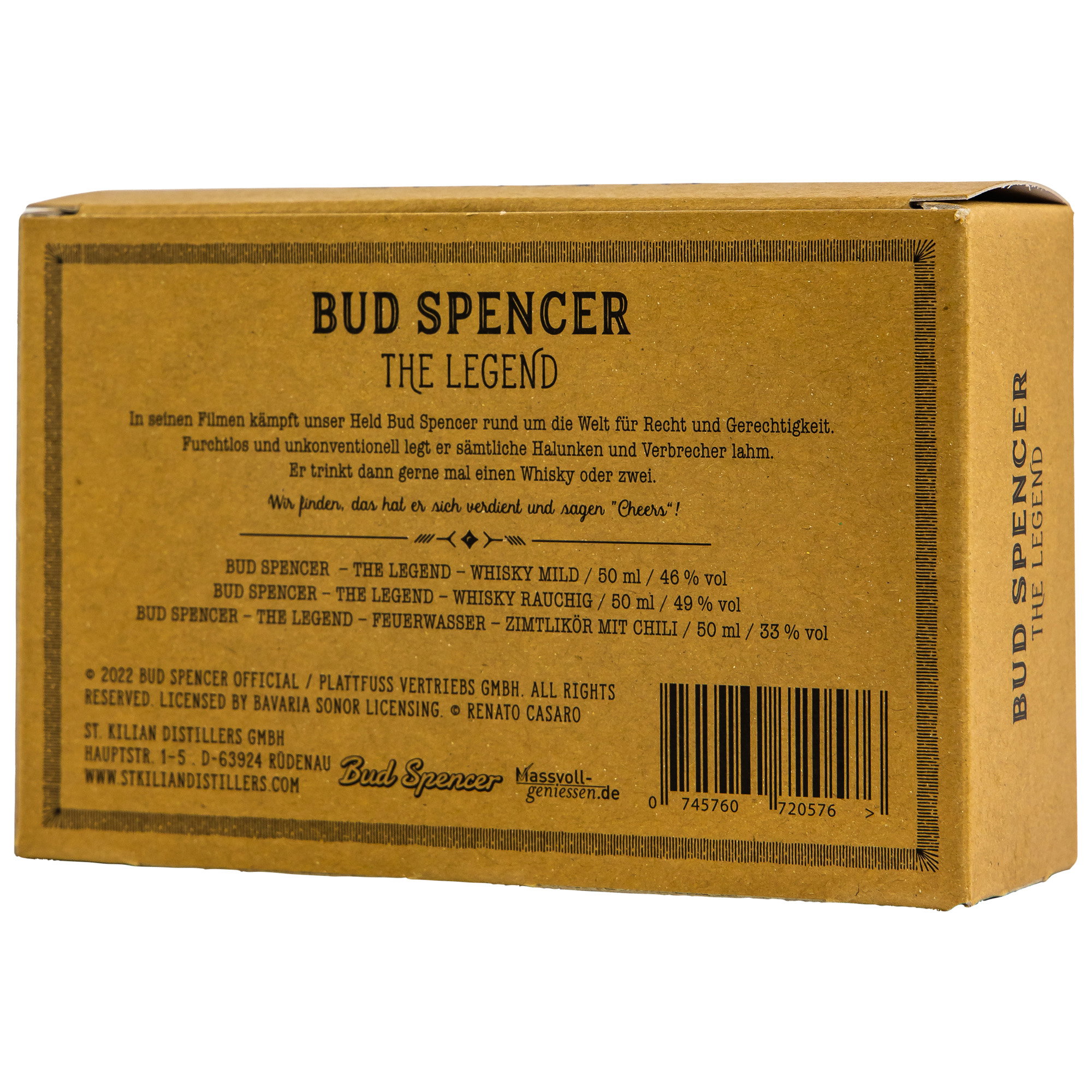Bud Spencer The Legend Tasting Box 3x0,05l