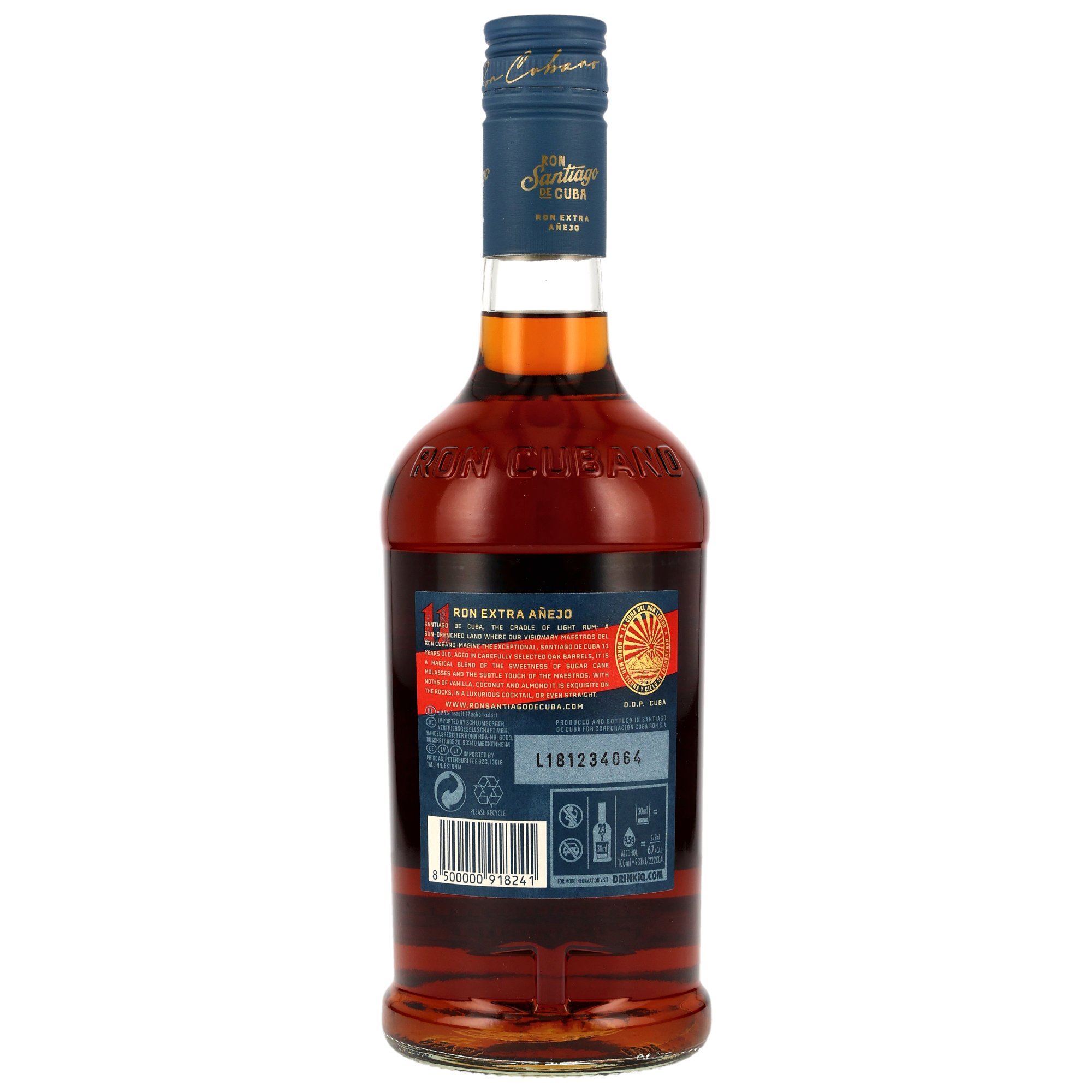 Santiago de Cuba 11 y.o. Rum - Extra Anejo