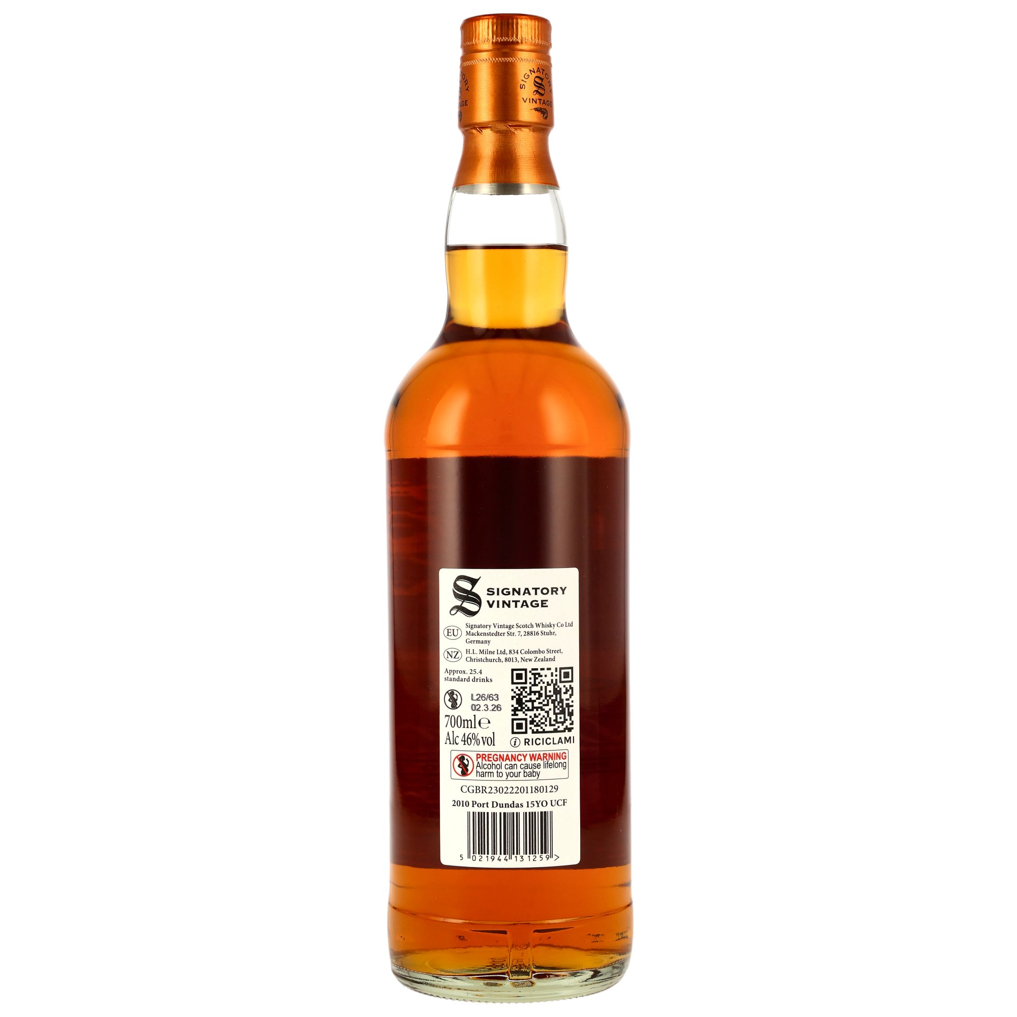 Port Dundas 2010/2026 - 15 y.o. - Single Grain - 1st Fill Sherry & Bourbon Casks - Sig un-chill