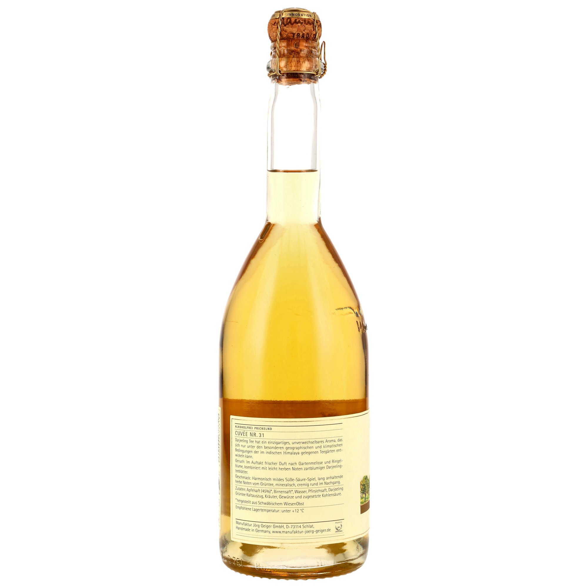 Cuvee Nr. 31 Alkoholfrei - MHD Artikel - Manufaktur Jörg Geiger