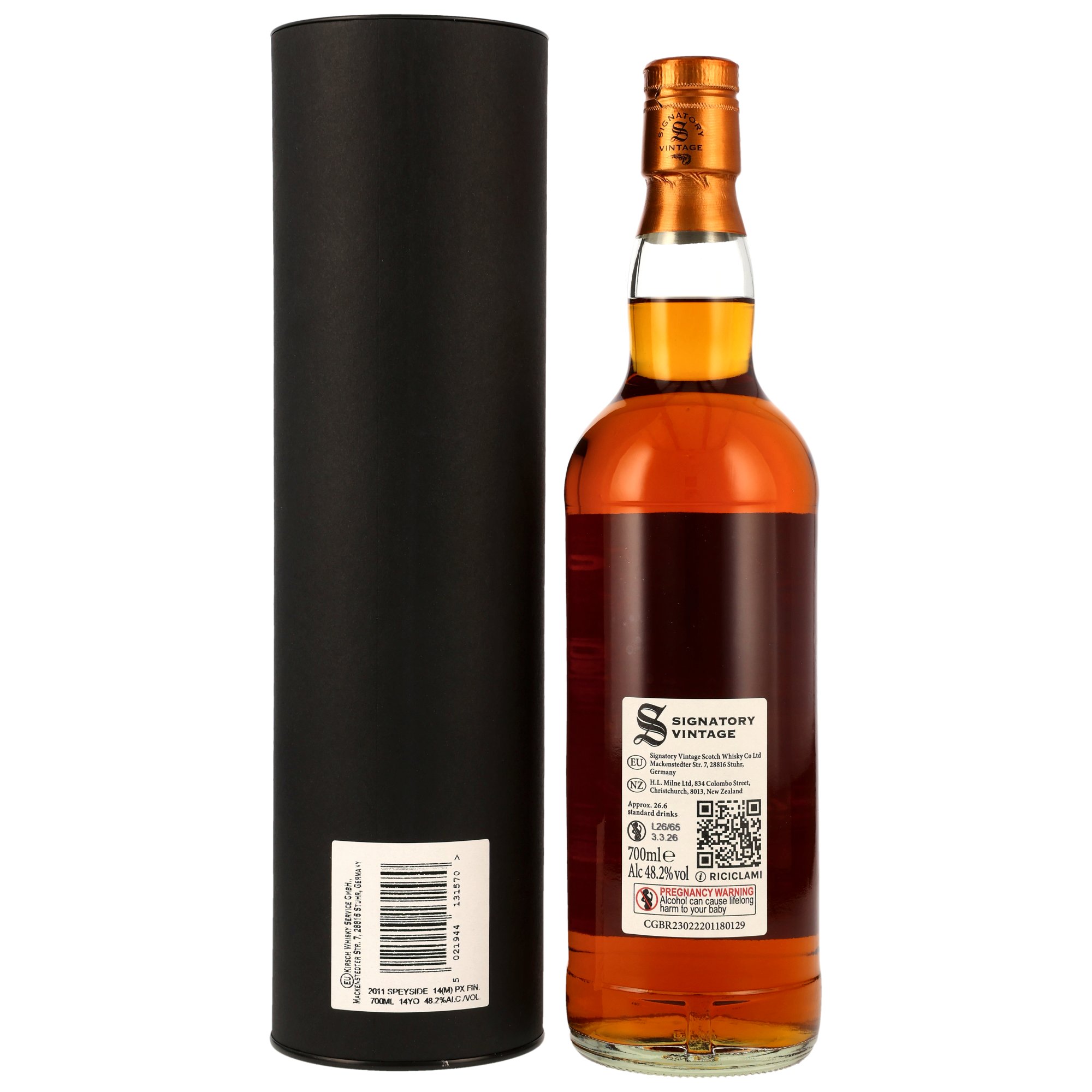 Speyside (M) 2011/2026 - 14 y.o. - 1st Fill PX Sherry Butts Finish - Signatory Small Batch Edition #20
