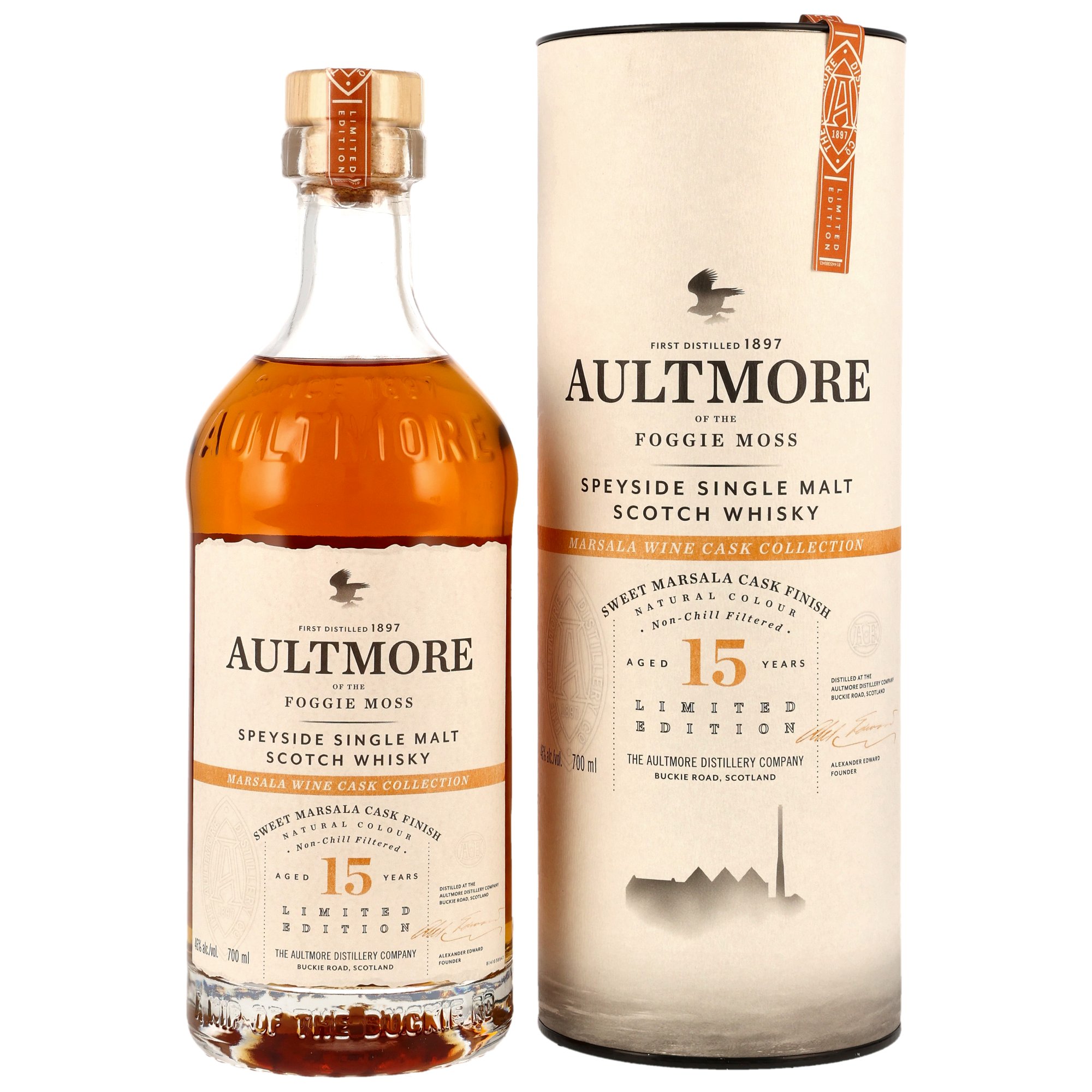 Aultmore 15 y.o. - Sweet Marsala Wine Cask Finish - Limited Edition