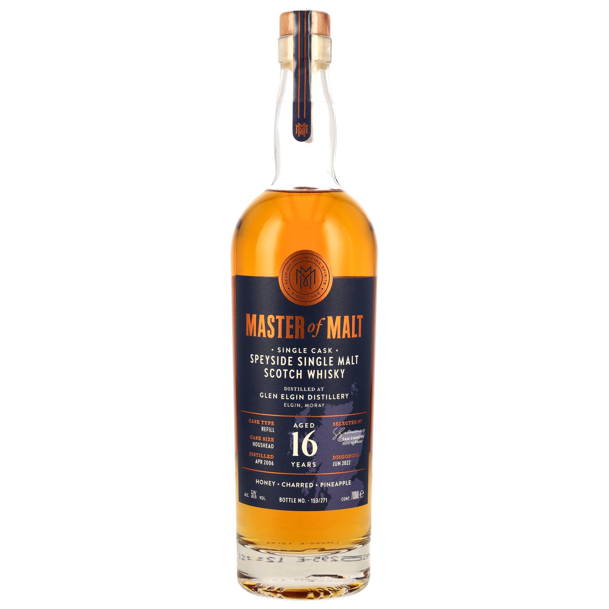 Glen Elgin 2006/2022 - 16 y.o. - Refill Hogshead - Master of Malt