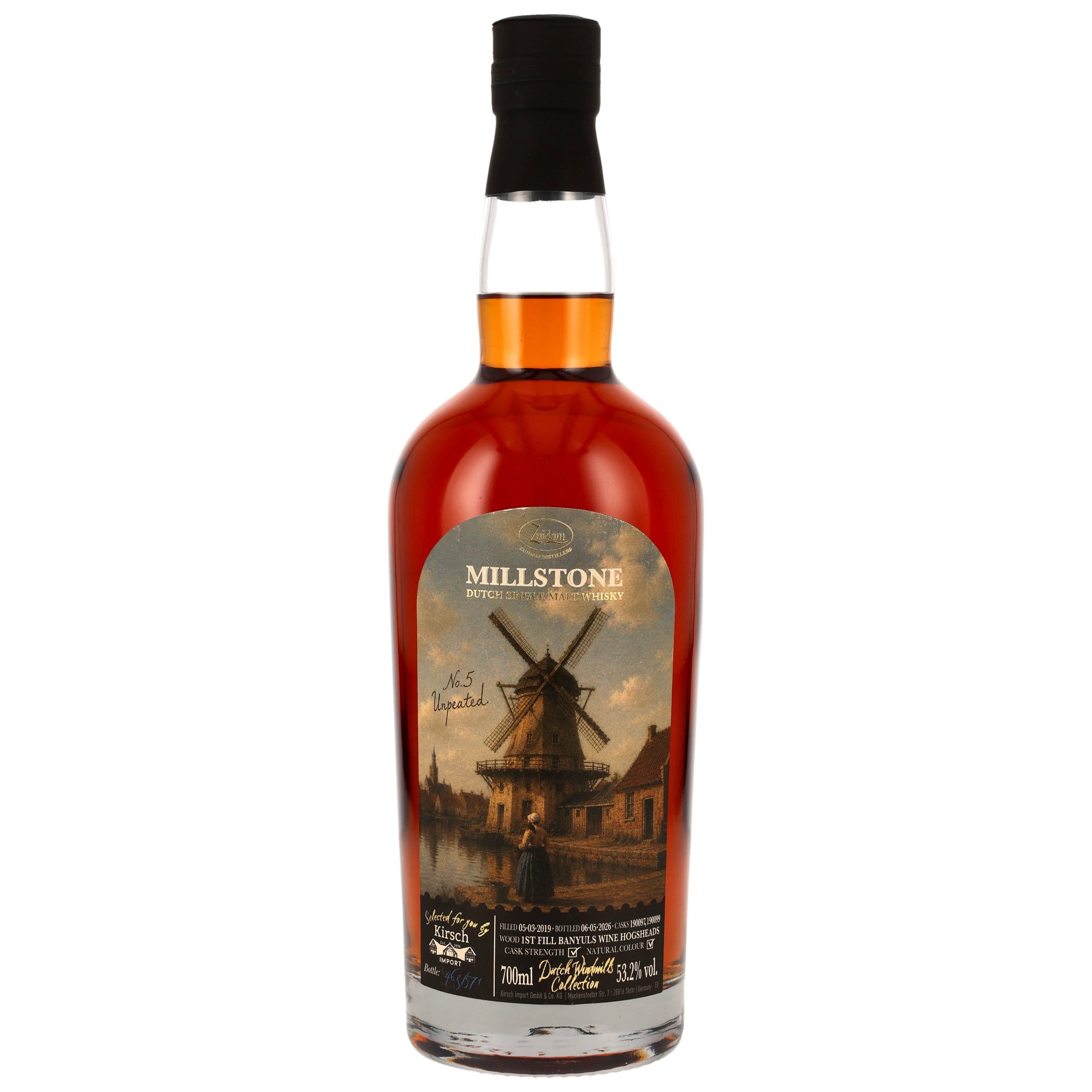 Millstone 2019/2026 - 7 y.o. - Unpeated - 1st Fill Banyuls Casks - Windmill Collection No.5 - Kirsch