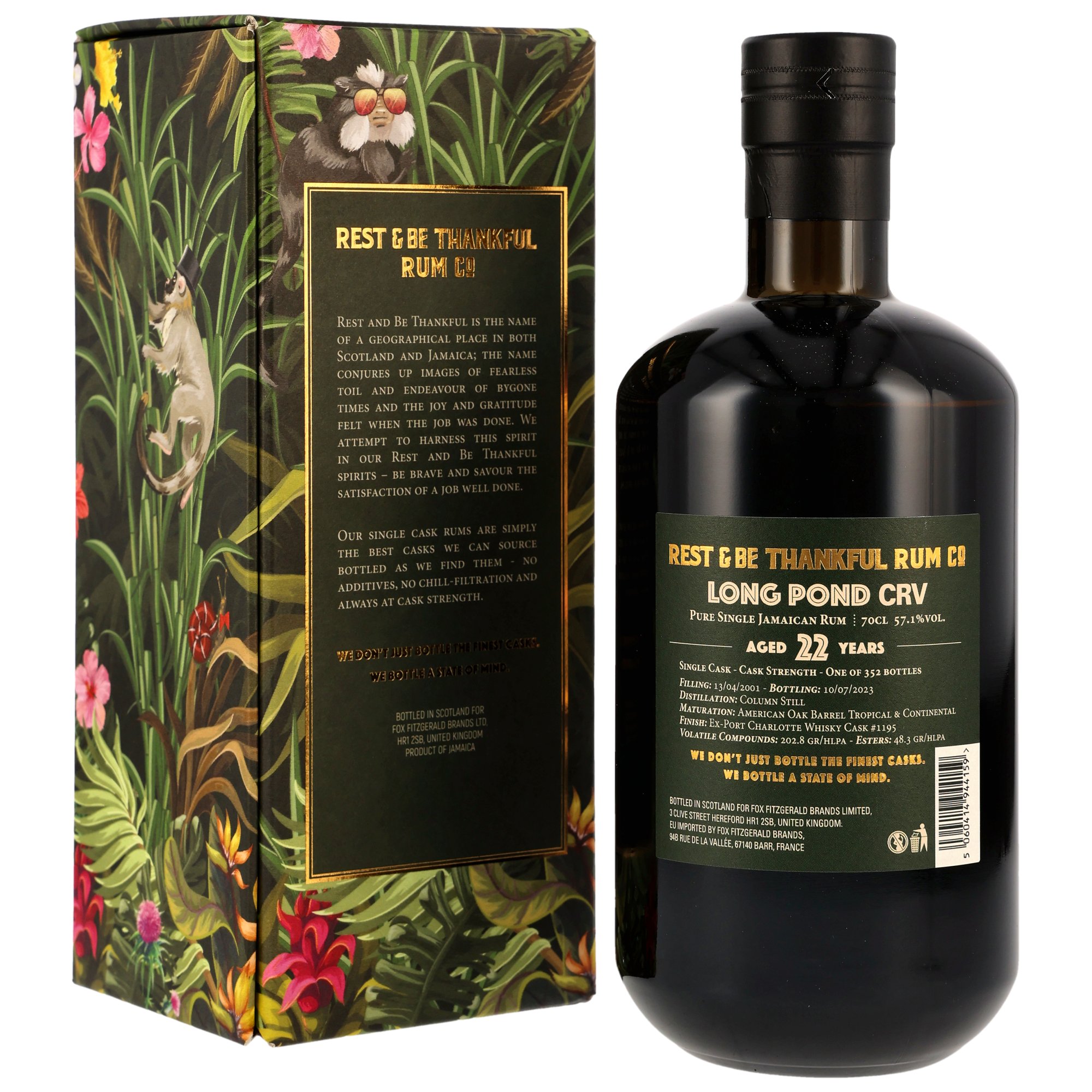 Long Pond 22 y.o. - CRV Single Cask #1195 - Rest & Be Thankful