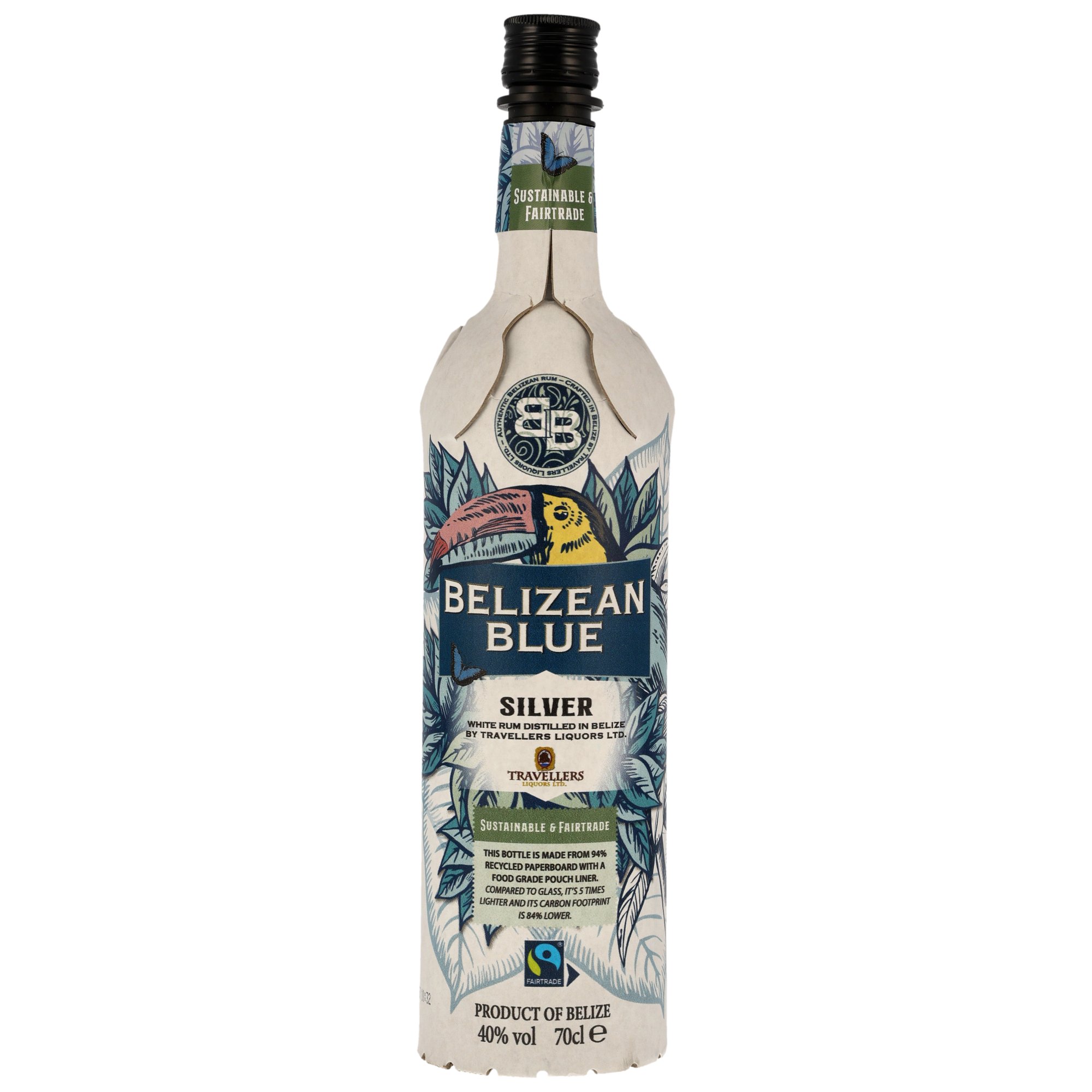 Belizean Blue Silver Rum - Travellers Liquors