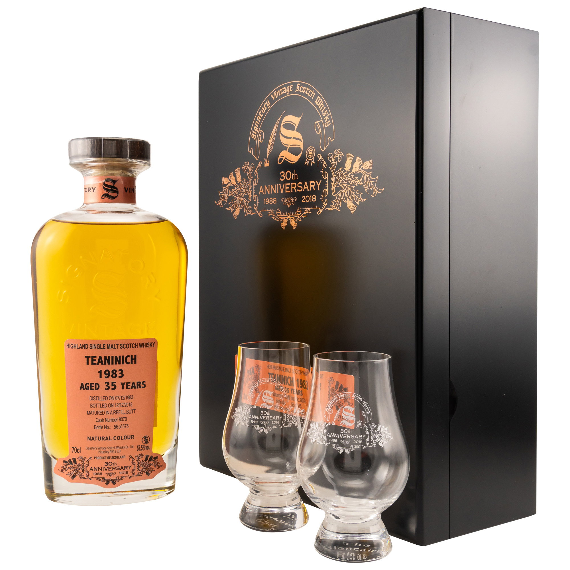 Teaninich 1983/2018 30th Anniversary + 2 Gläser