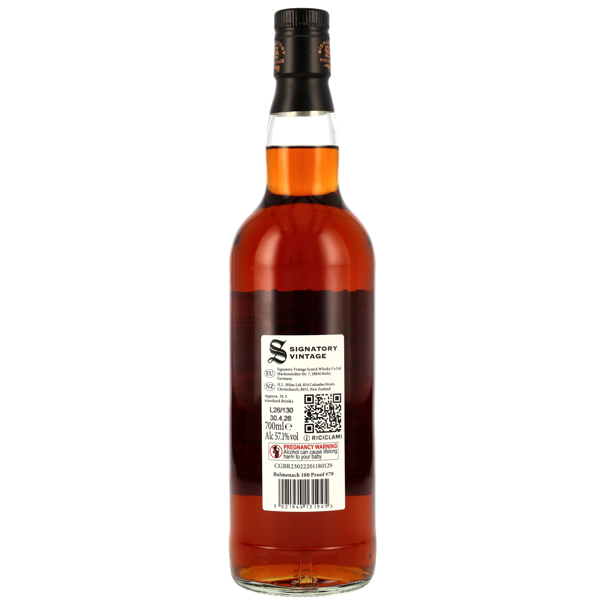Balmenach 2016/2026 - 10 y.o. - 1st Fill Oloroso Sherry Butts Finish - Signatory 100 PROOF Edition #79