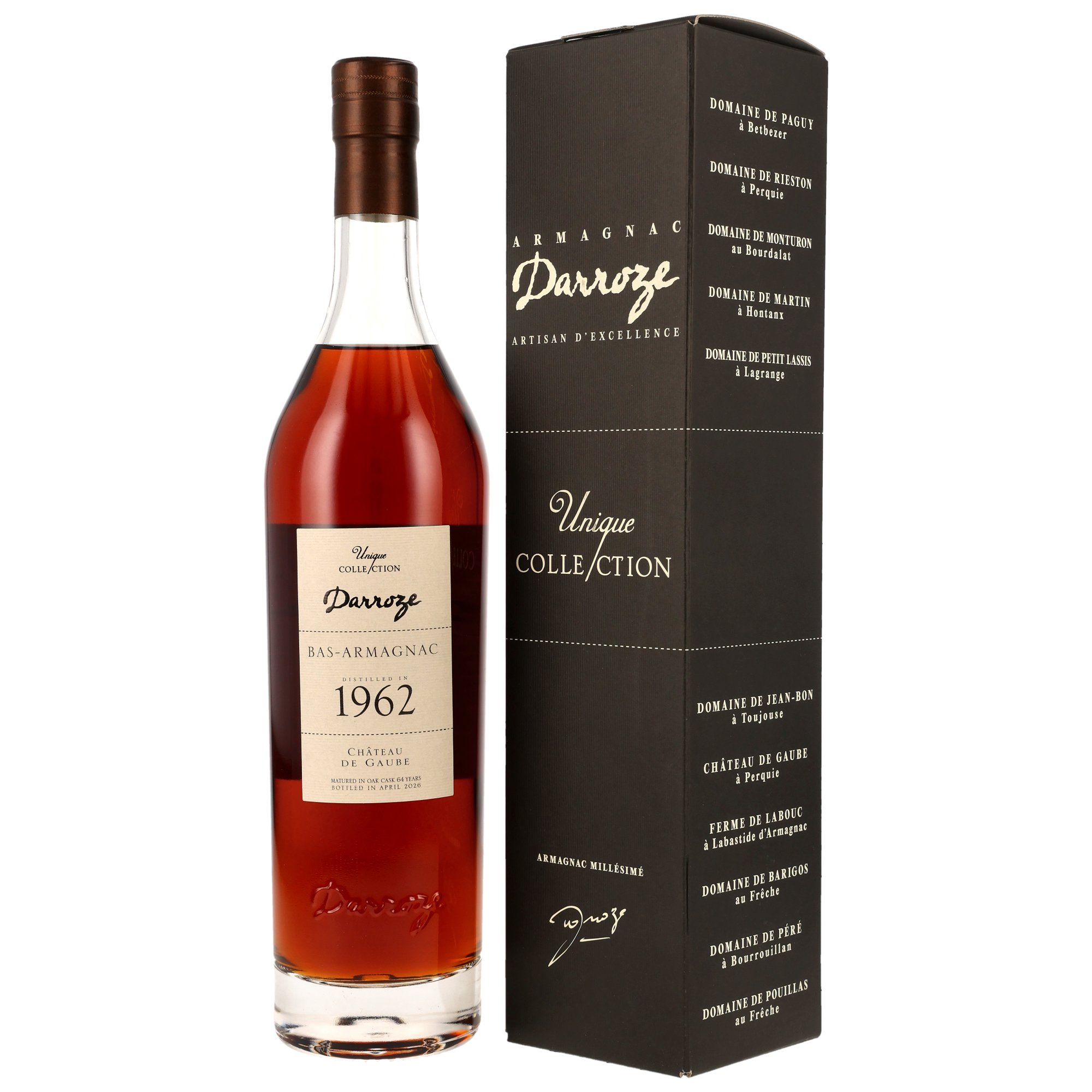 Chateau de Gaube 1962/2026 - 64 y.o. - Armagnac Darroze