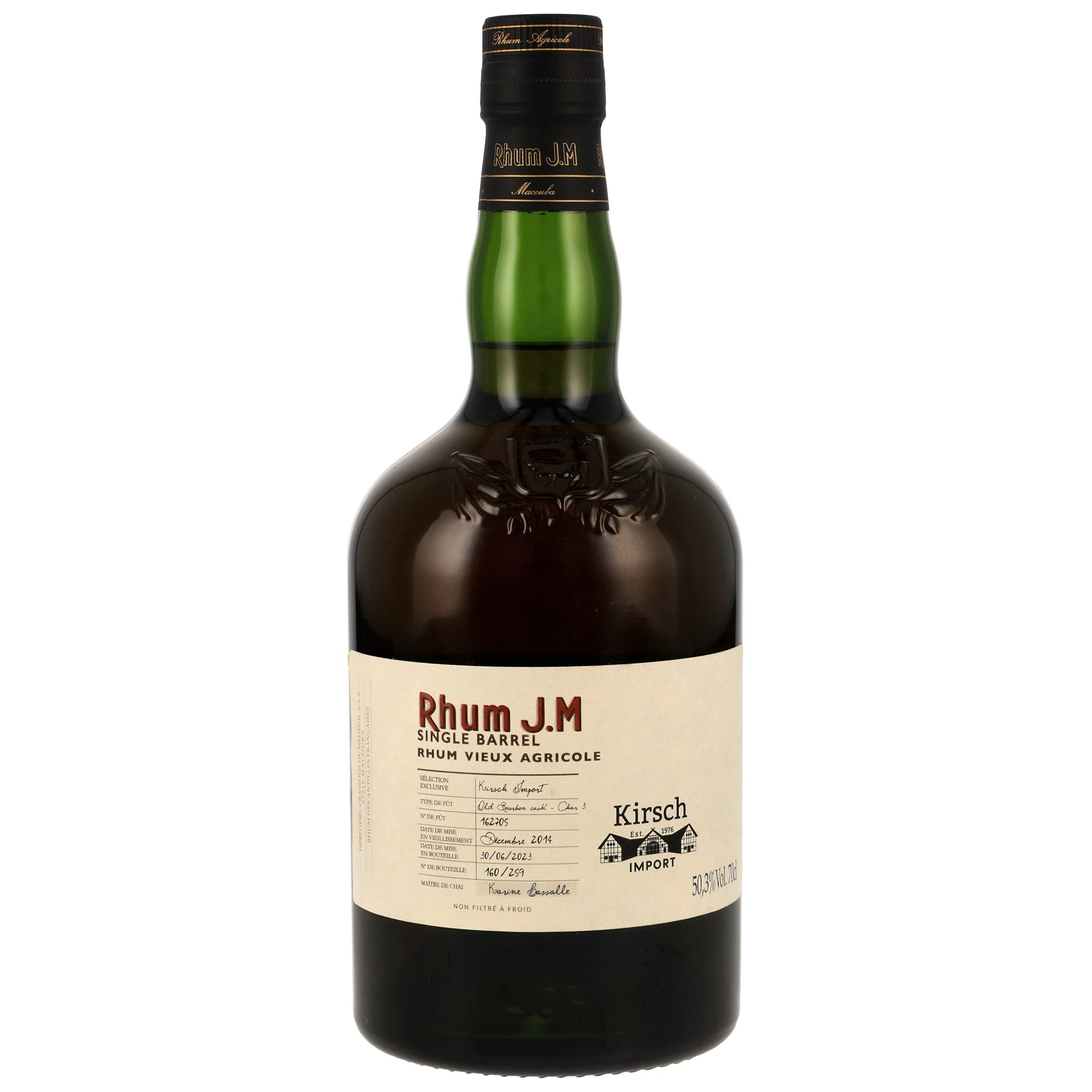 Rhum J.M 2014/2023 - 8 y.o. - Single Barrel Fut # 162705 - ohne GP