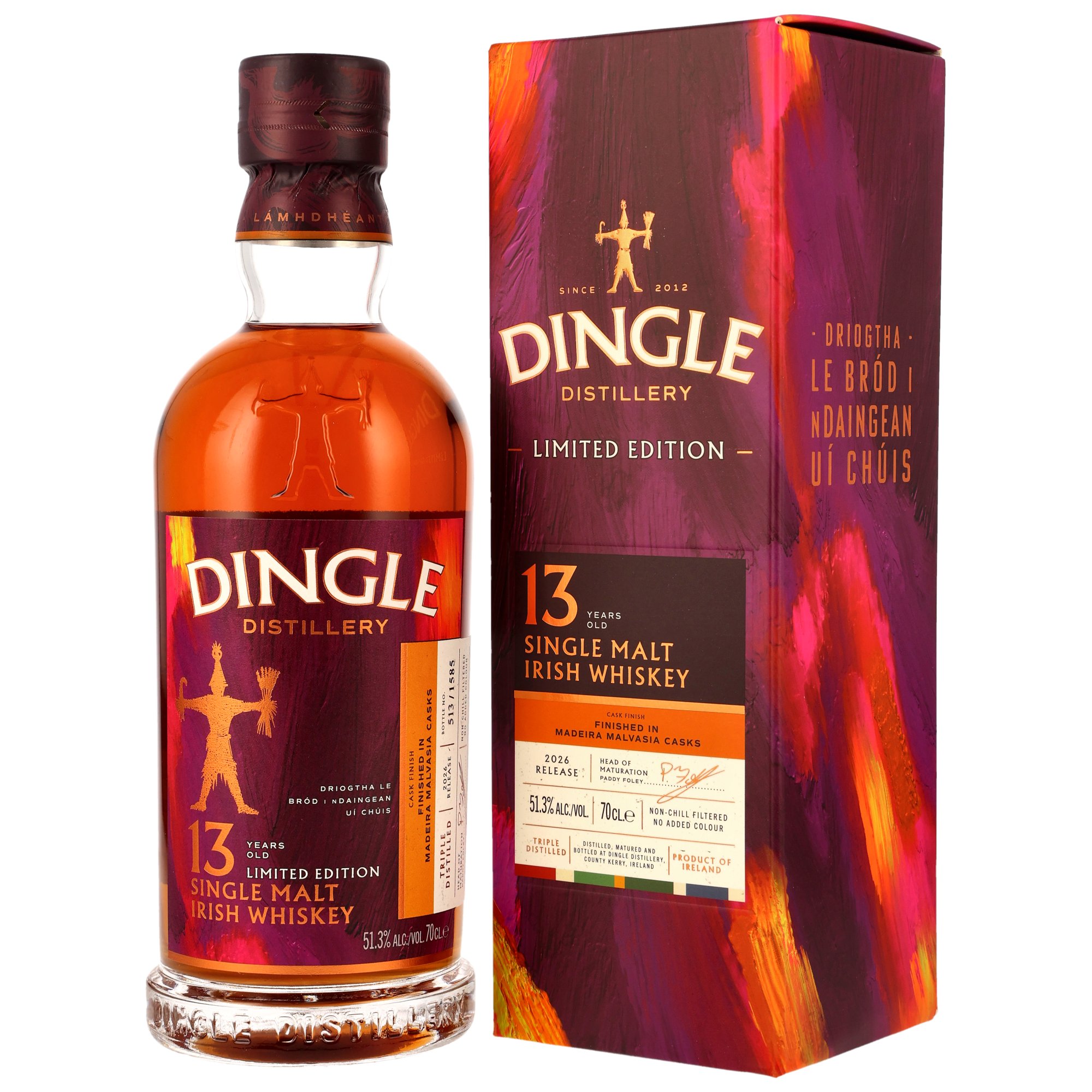 Dingle Single Malt Irish Whiskey - 13 y.o. - 2026 Release - Madeira Casks Finish - Limited Edition