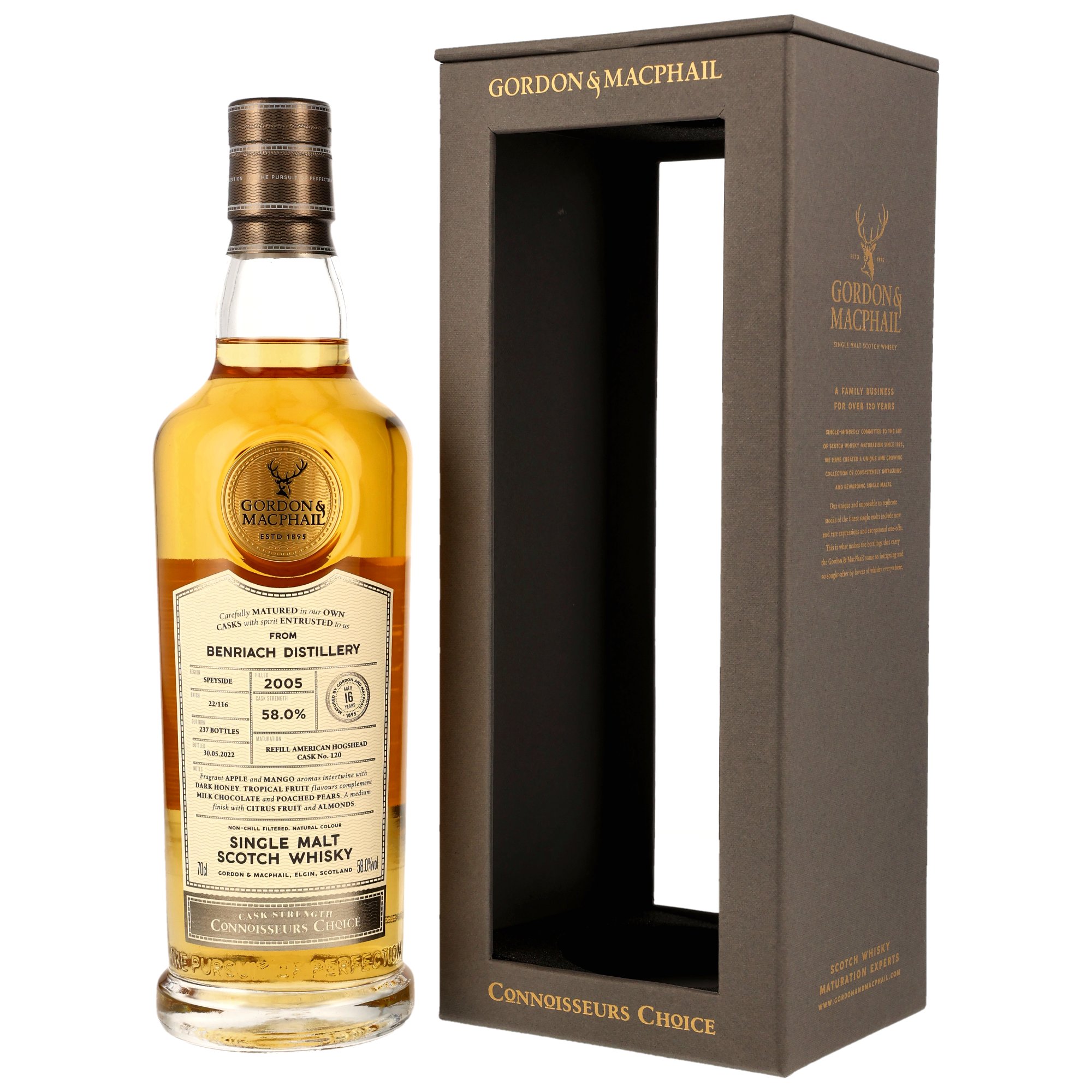 Benriach 2005/2022 - 16 y.o. - Refill American Hogshead #120 - G&M CC CS