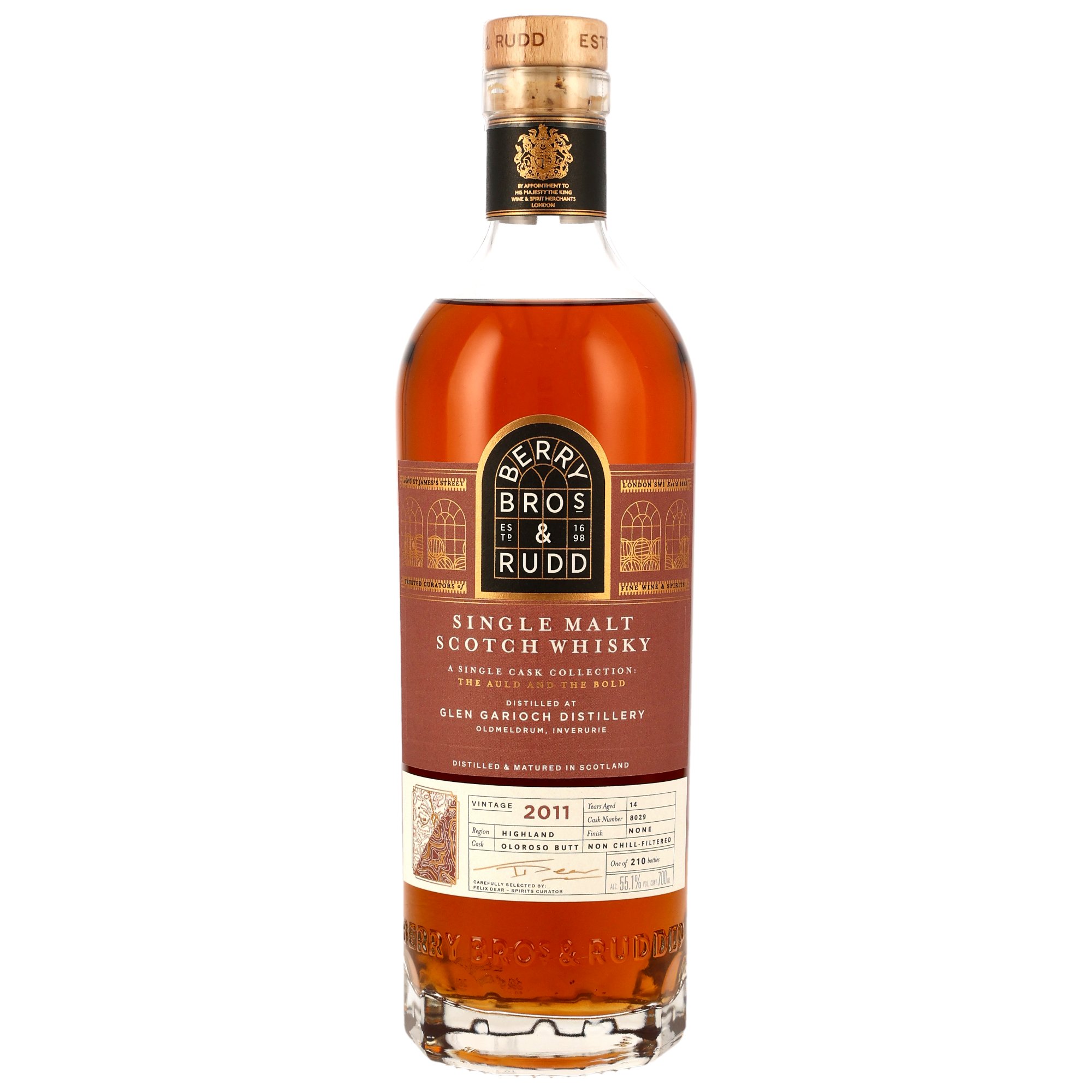 Glen Garioch 2011 - 14 y.o. - Oloroso Sherry Butt #8029 The Auld & The Bold (Berry Bros & Rudd)