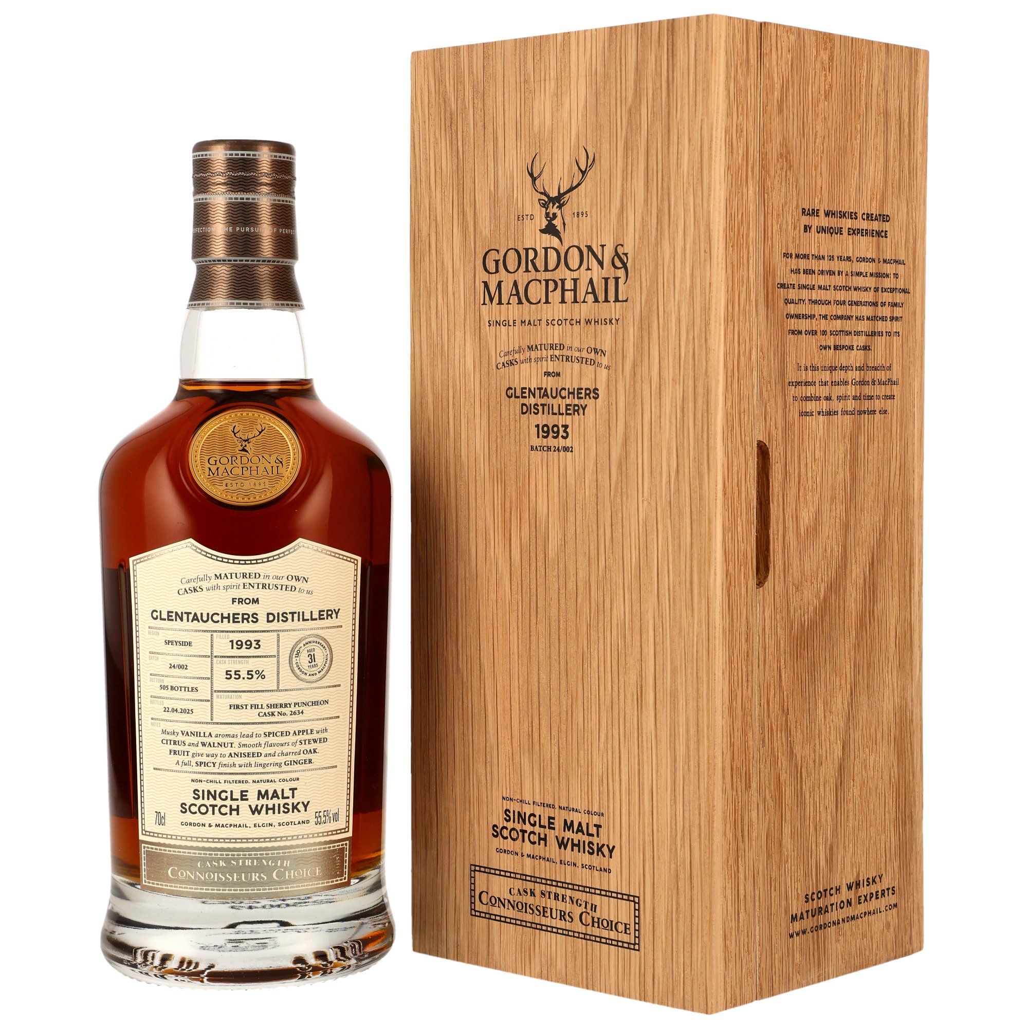 Glentauchers 1993/2025 - 31 y.o. - 1st Fill Sherry Puncheon #2634 -G&M CC