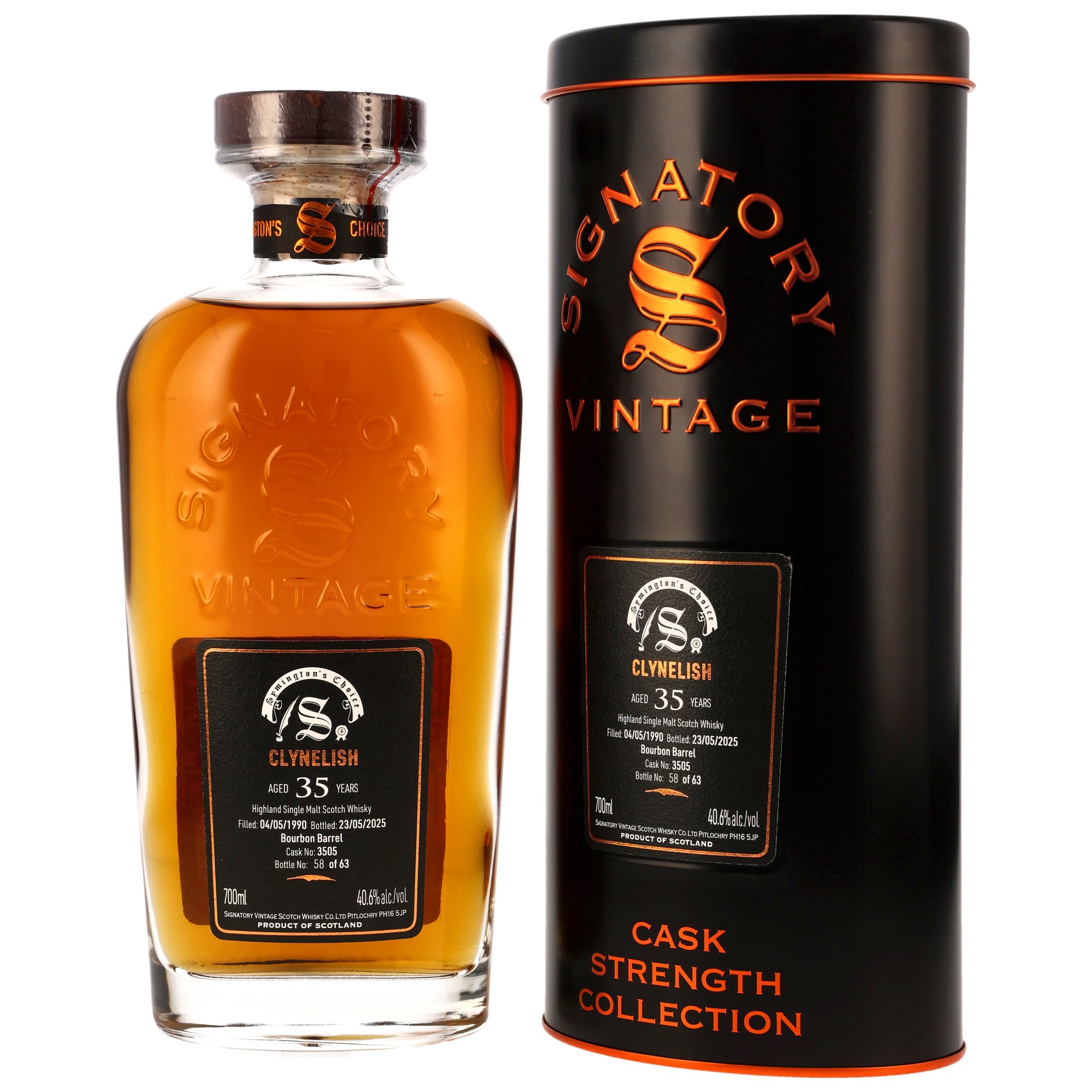 Clynelish 1990/2025 - 35 y.o. - Bourbon Barrel #3505 - Signatory Symingtons Choice