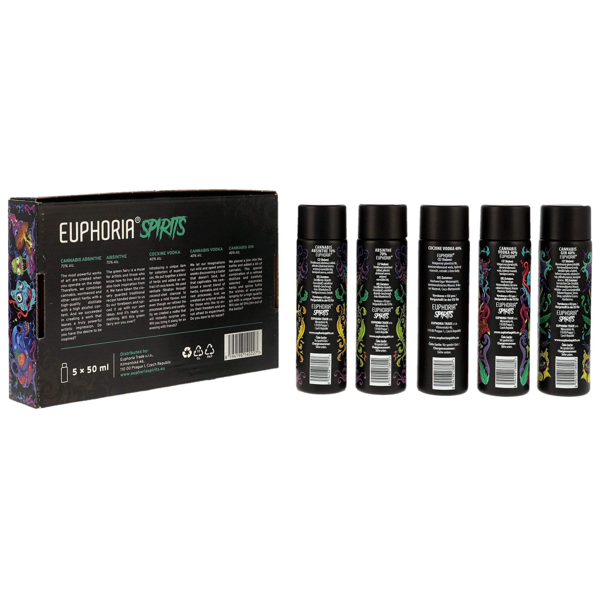 Euphoria Spirits Mini Set 5x0,05l