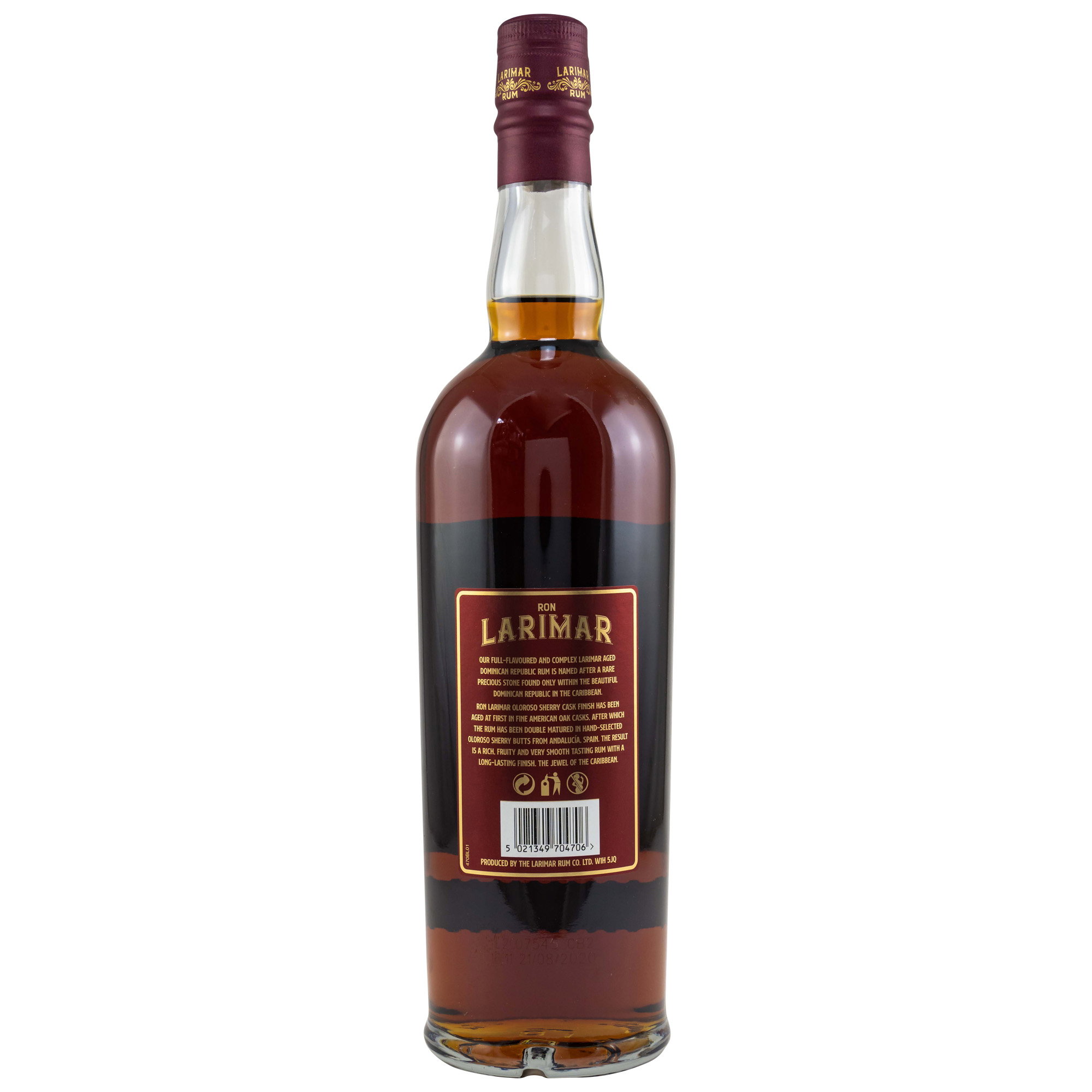 Ron Larimar Oloroso Sherry Cask Finish - Dominican Republic Rum