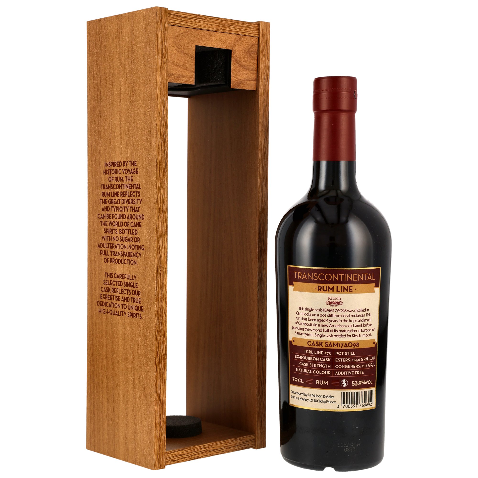 Cambodia 2017/2025 - 7 y.o. - Single Cask #SAM17AO98 - Transcontinental Rum Line - KIRSCH