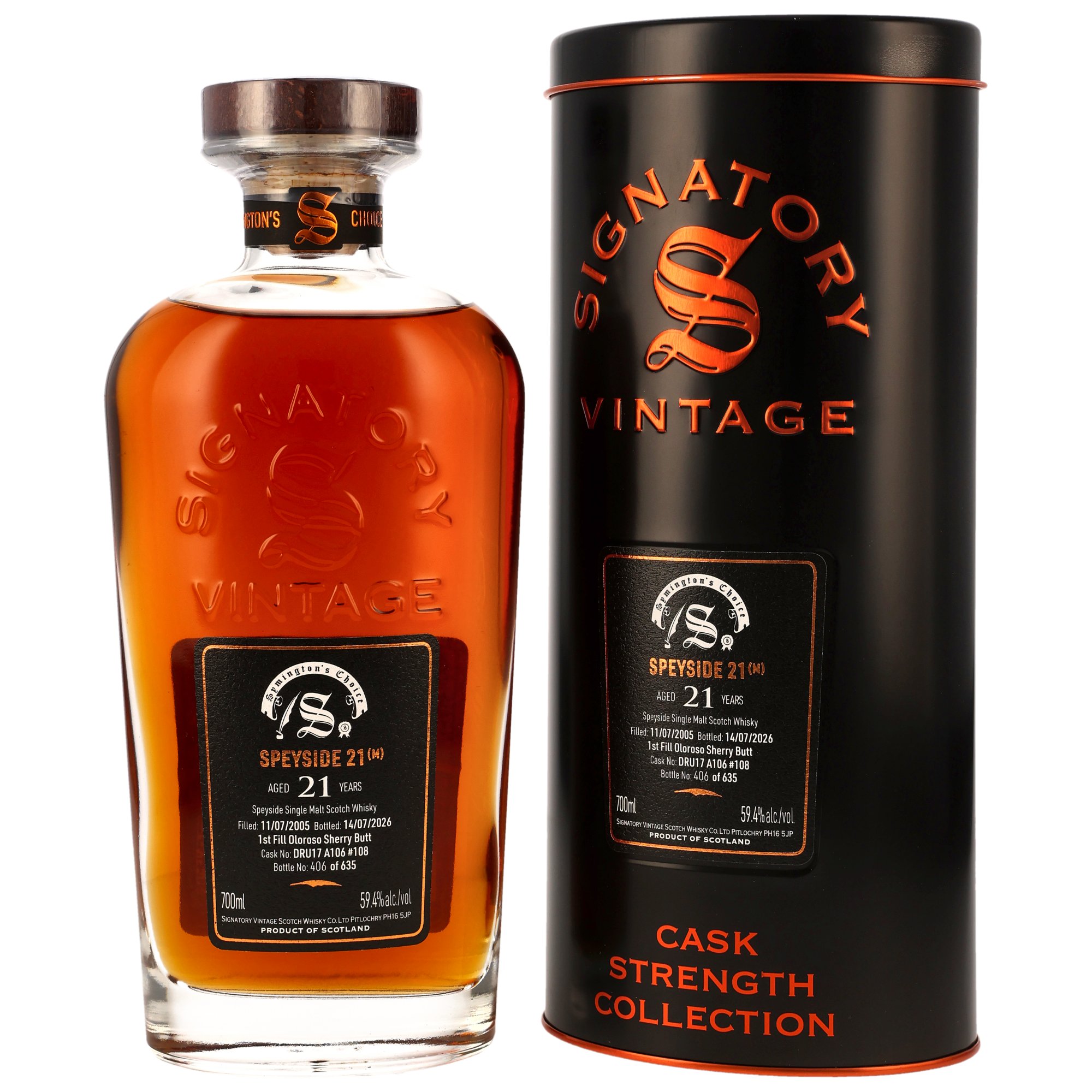 Signatory Vintage Secret Speyside 21YO