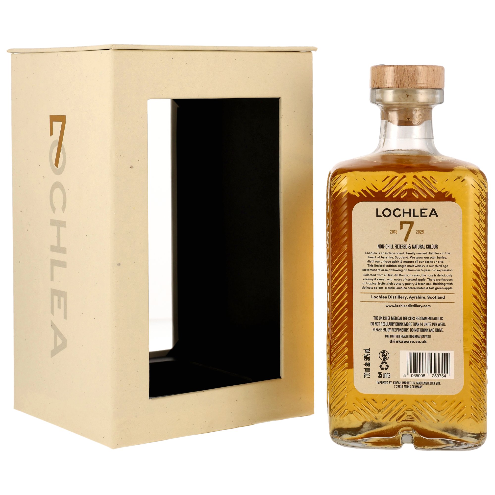 Lochlea Distillery 2018/2025 - 7 y.o. - 1st Fill Bourbon Barrels