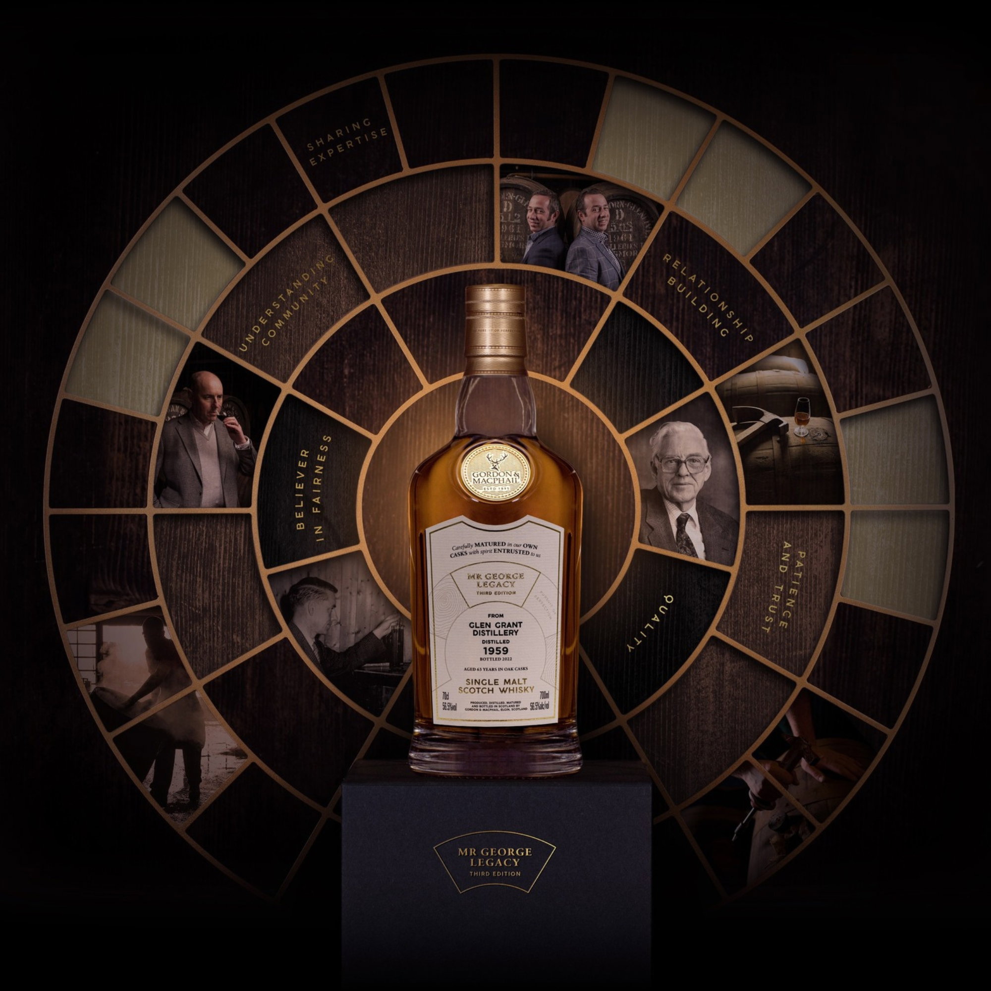 Glen Grant 1959/2022 - 63 y.o. - G&M Cask #3665  - Mr. George Legacy