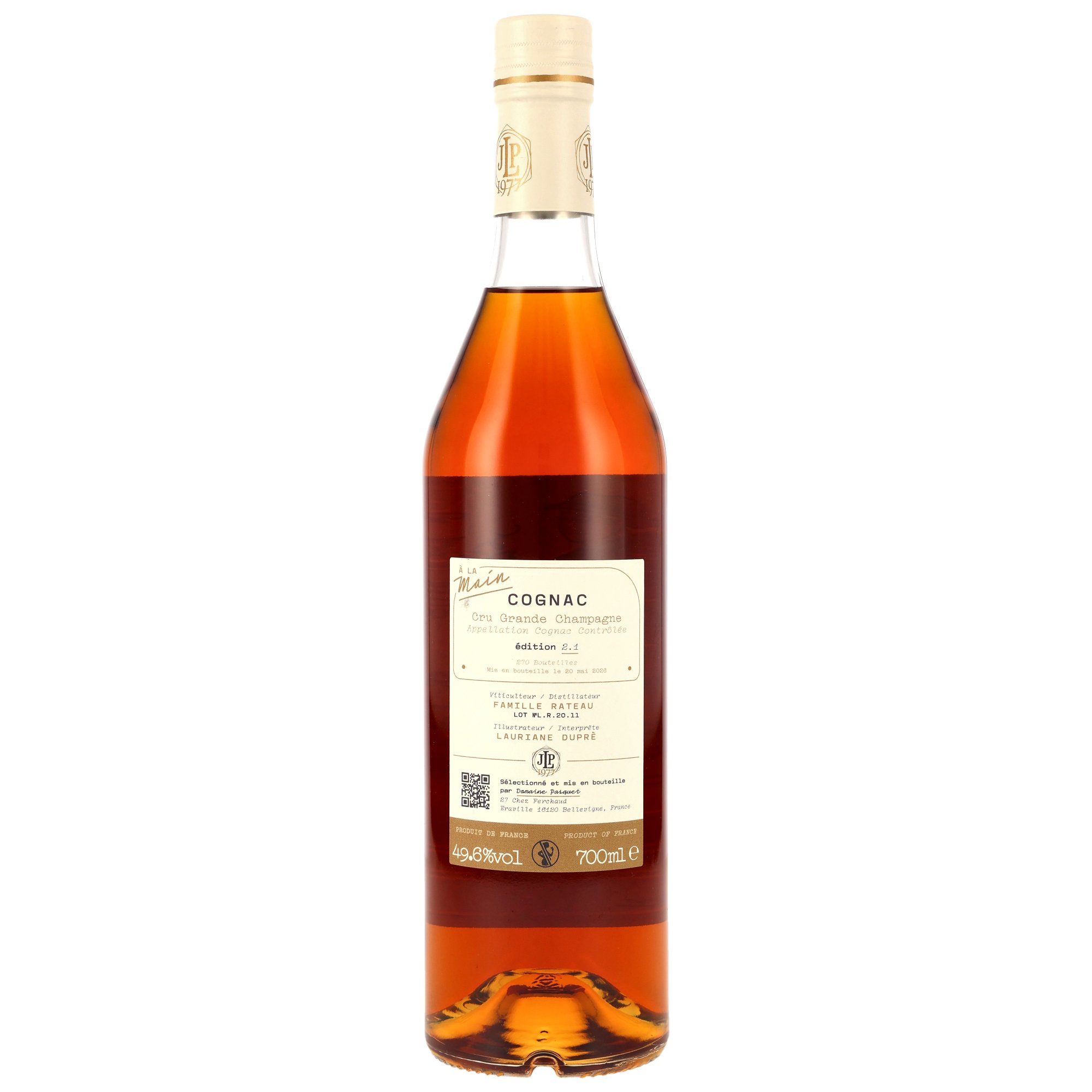 Jean-Luc Pasquet Cognac a la Main - L.R. 20.11 Grande Champagne Rateau 2.1