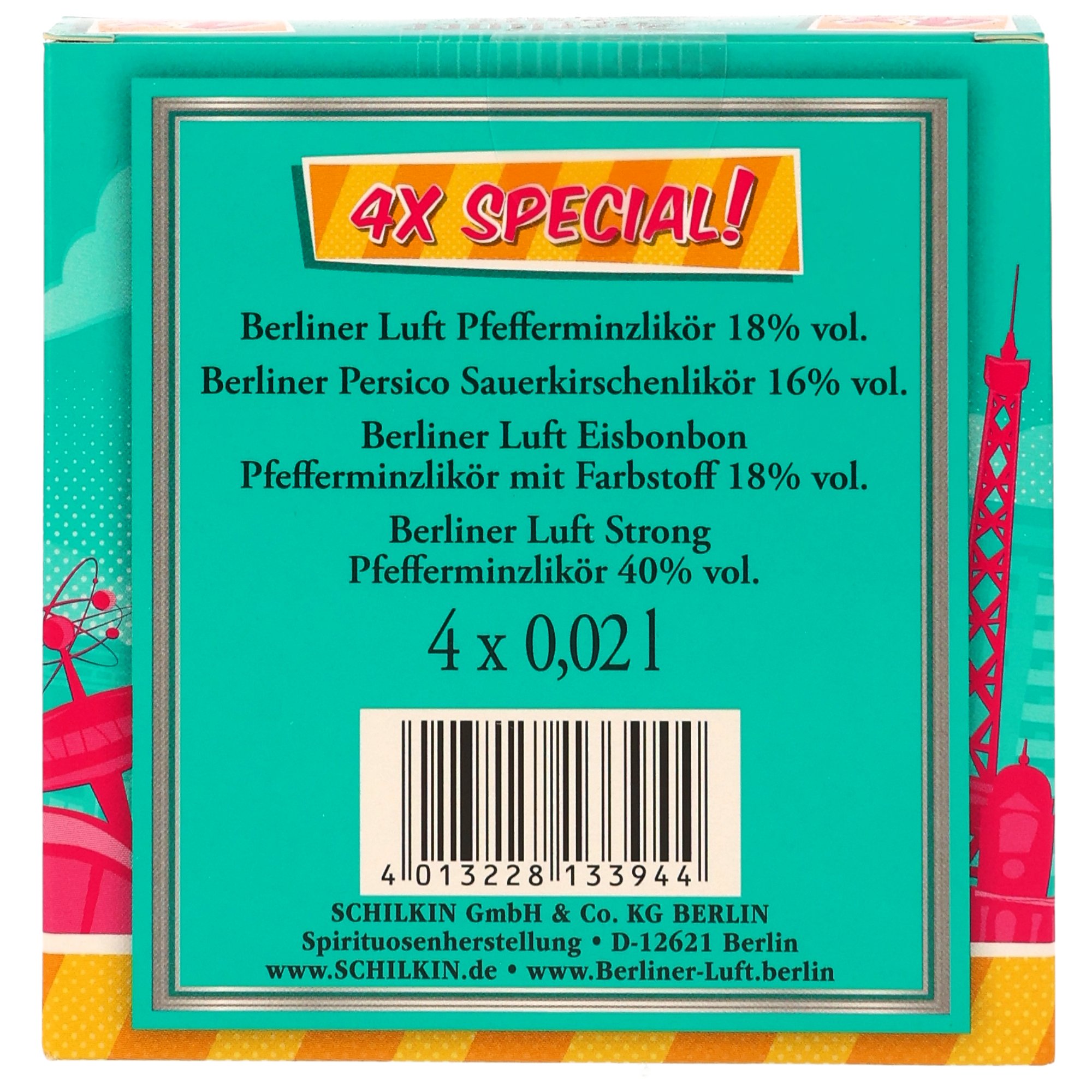 Berliner Luft Special Likörmix Mini 4x0,02