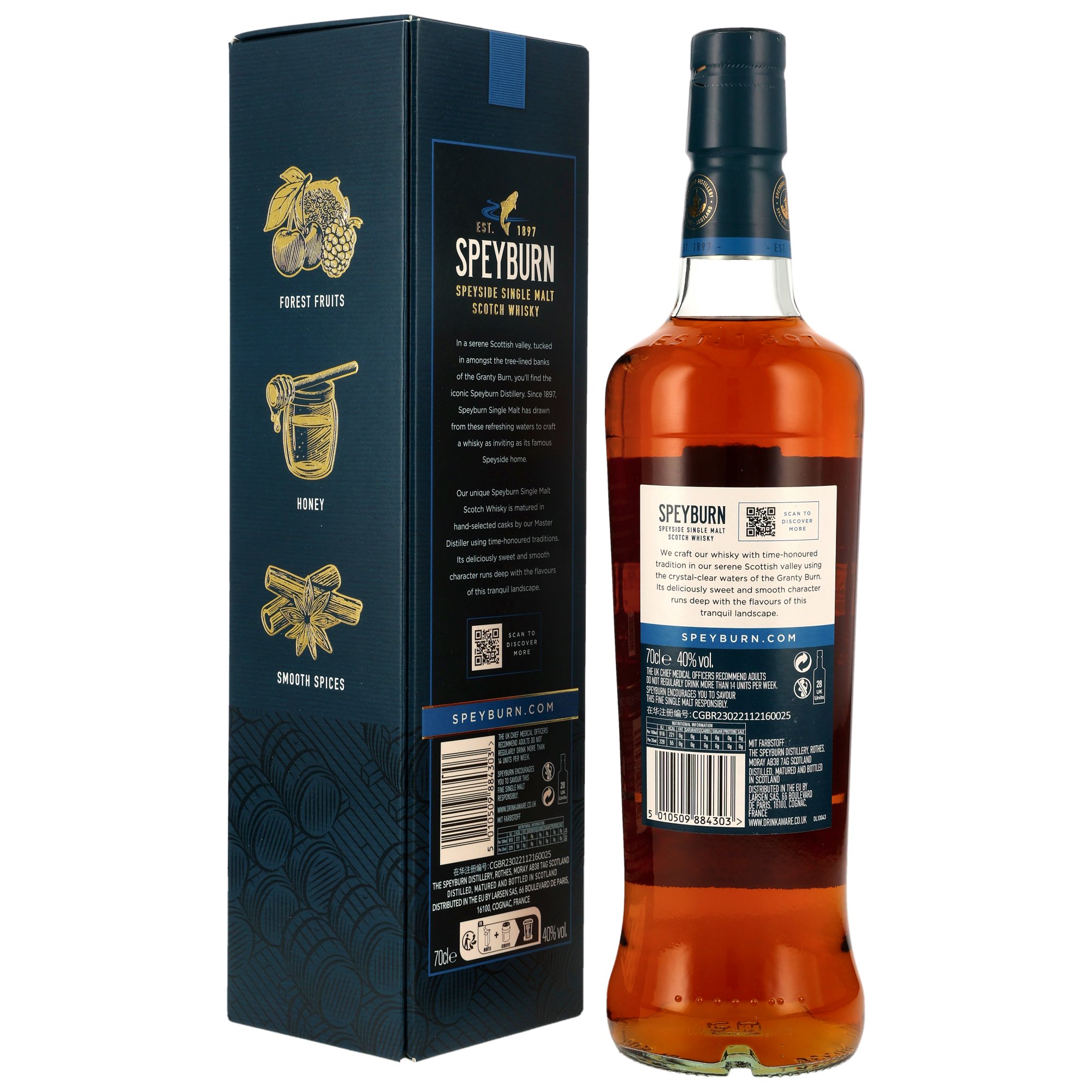 Speyburn 15 y.o. Single Malt - Bourbon & Sherry Casks - 40%