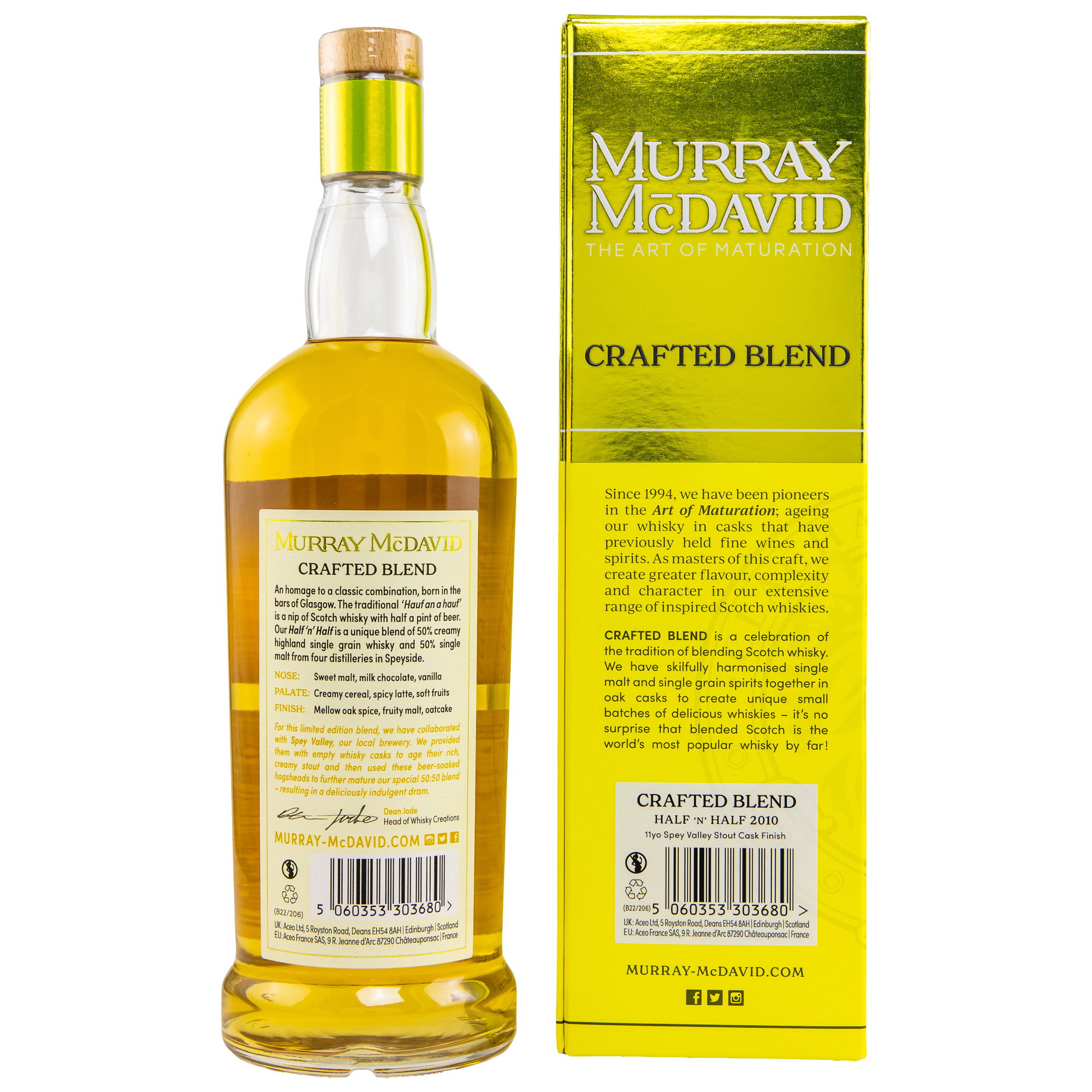 Half 'n' Half 2010/2022 - 11 y.o. - Spey Valley Stout Cask - Murray McDavid