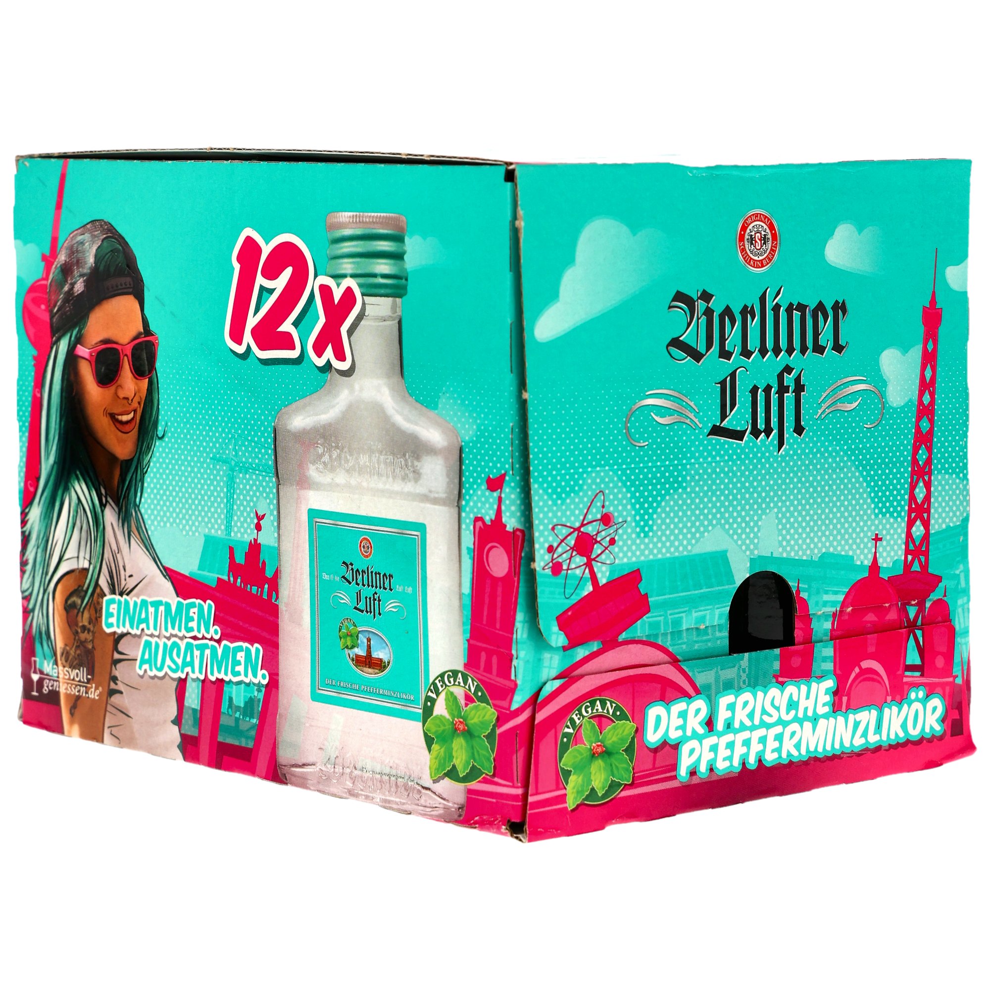Berliner Luft Pfefferminzlikör 100ml VPE 12x0,1