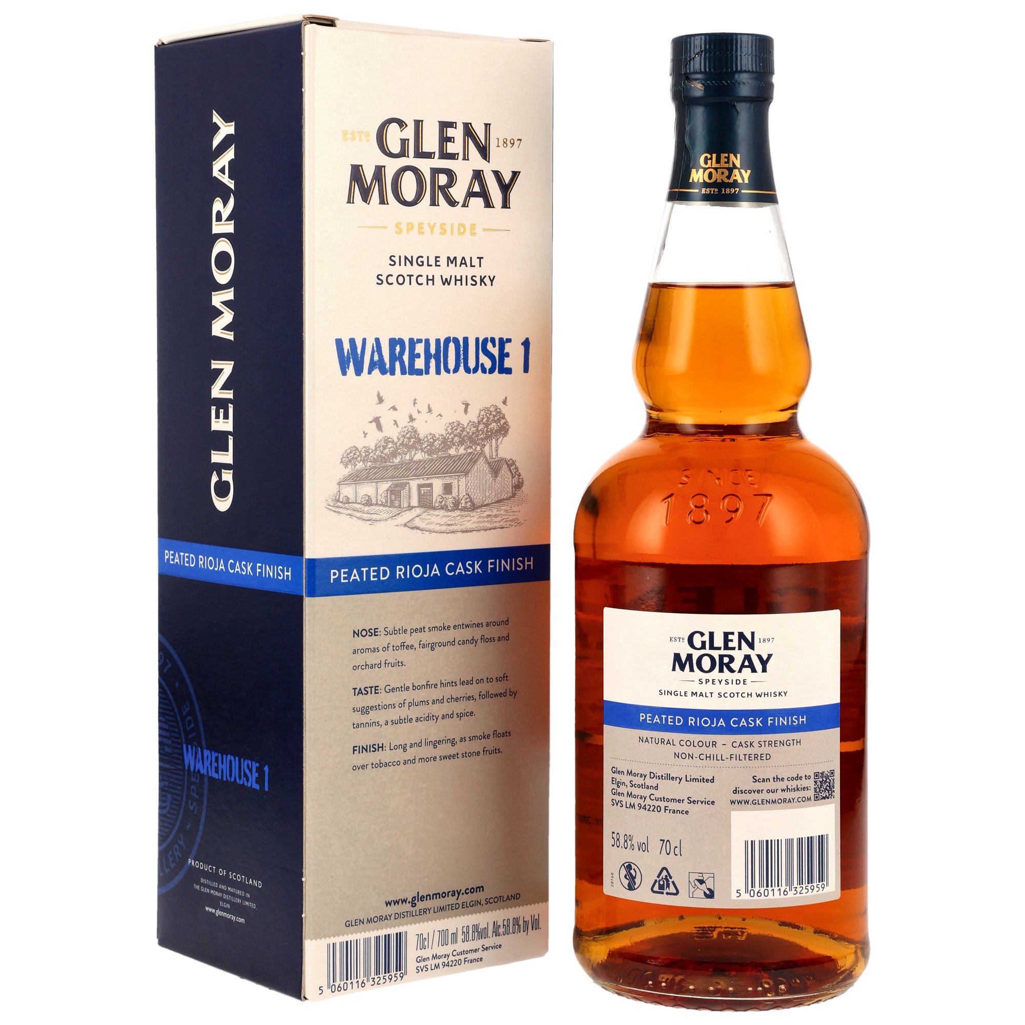 Glen Moray 2012/2023 - 11 y.o. - Warehouse 1 Peated Rioja Cask Finish