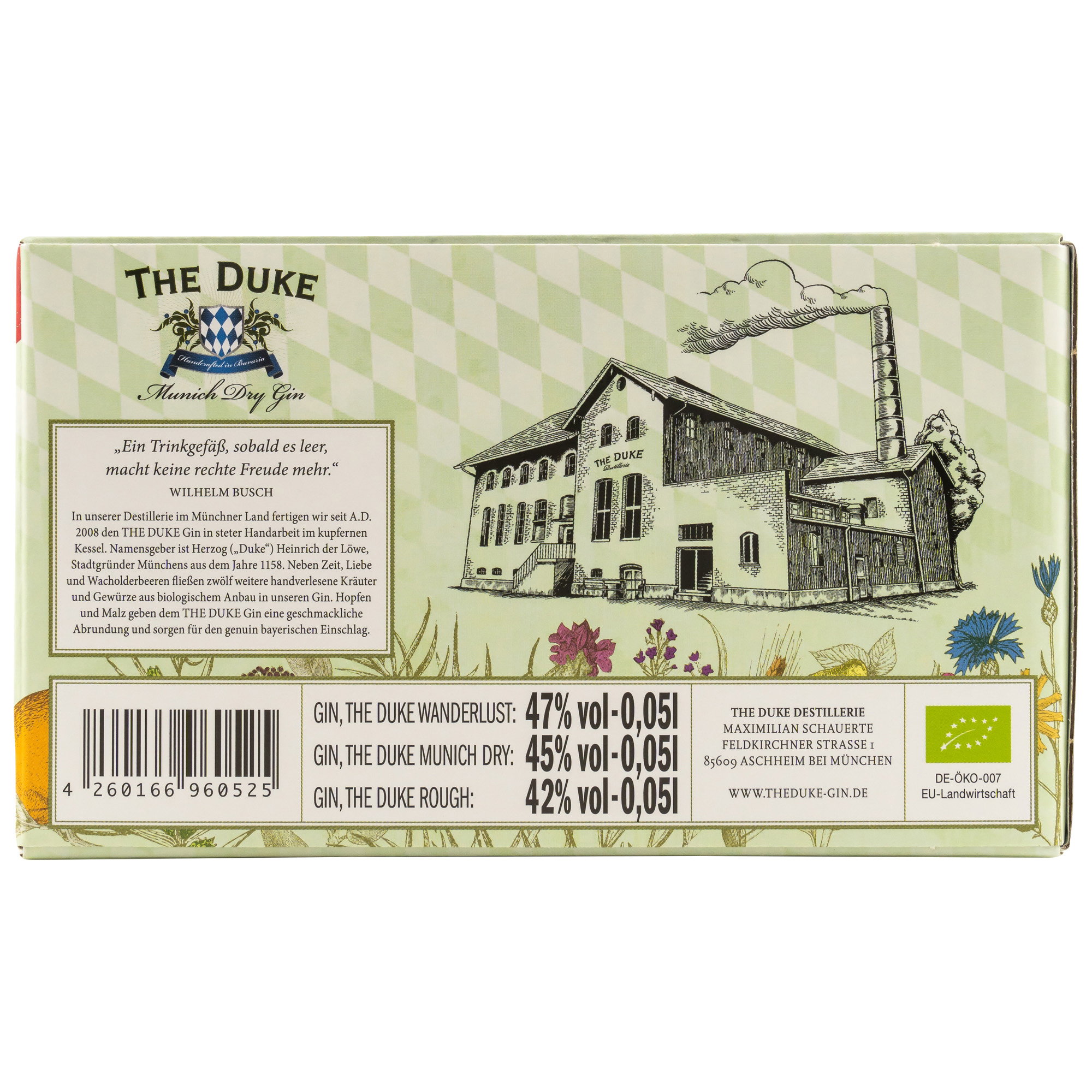 The Duke Gin Miniatur Set 3x 0,05l