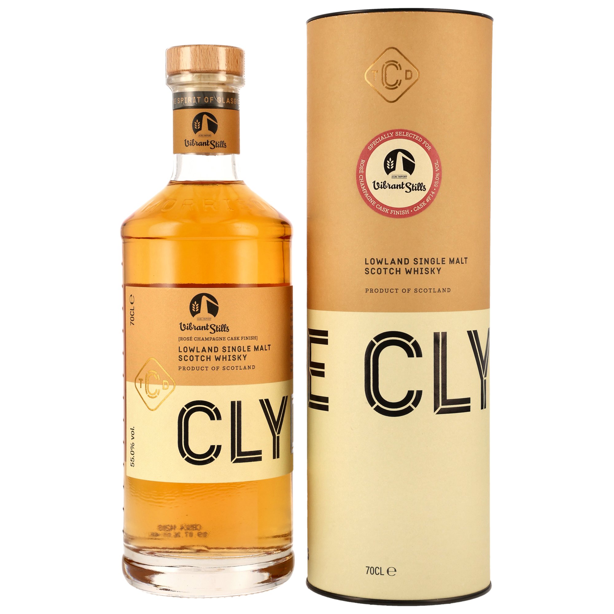 Clydeside 2019/2026 - 7 y.o. -  Rose Champagne Cask Finish #F14