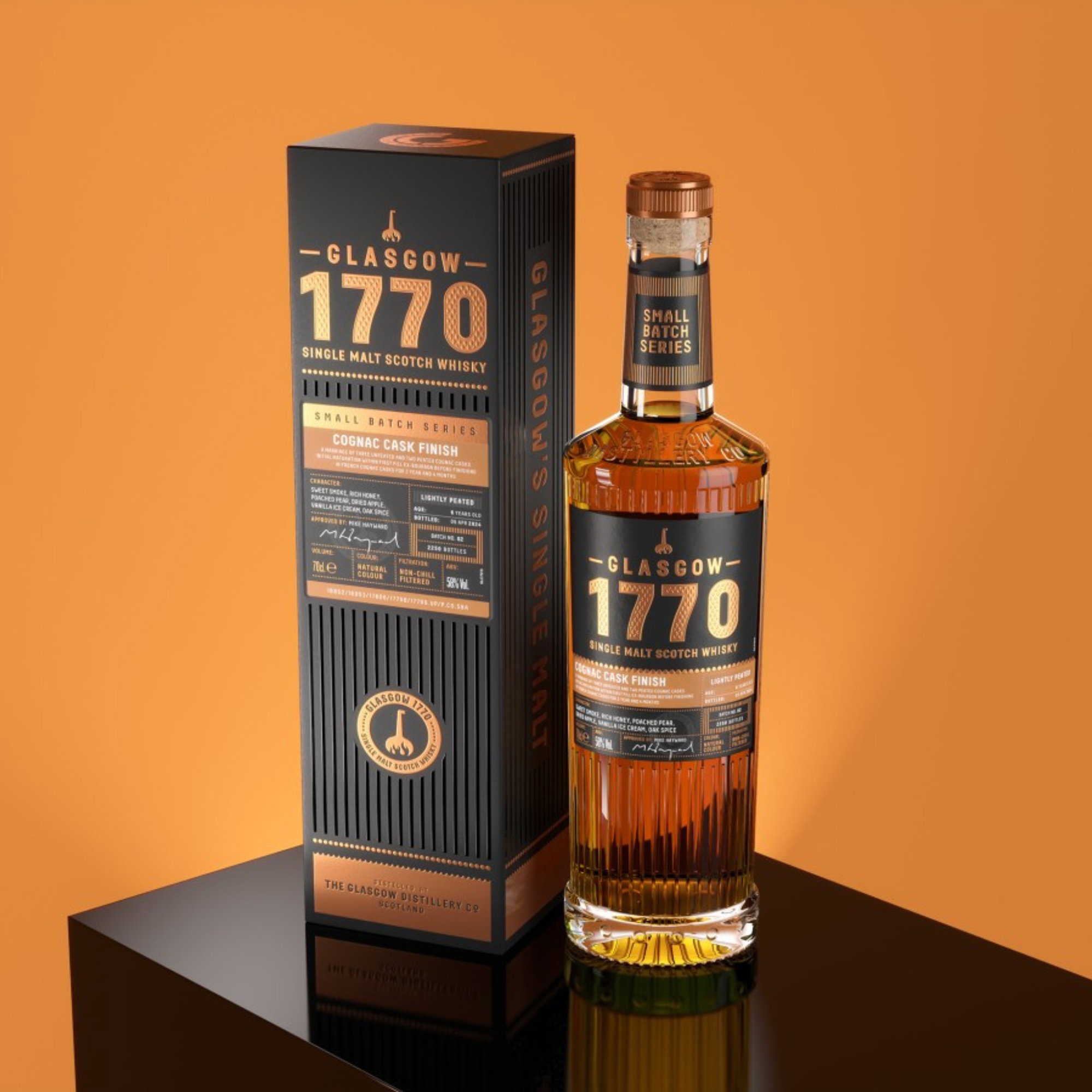 Glasgow 1770 - 6 y.o. -  Lightly Peated - Cognac Cask Finish