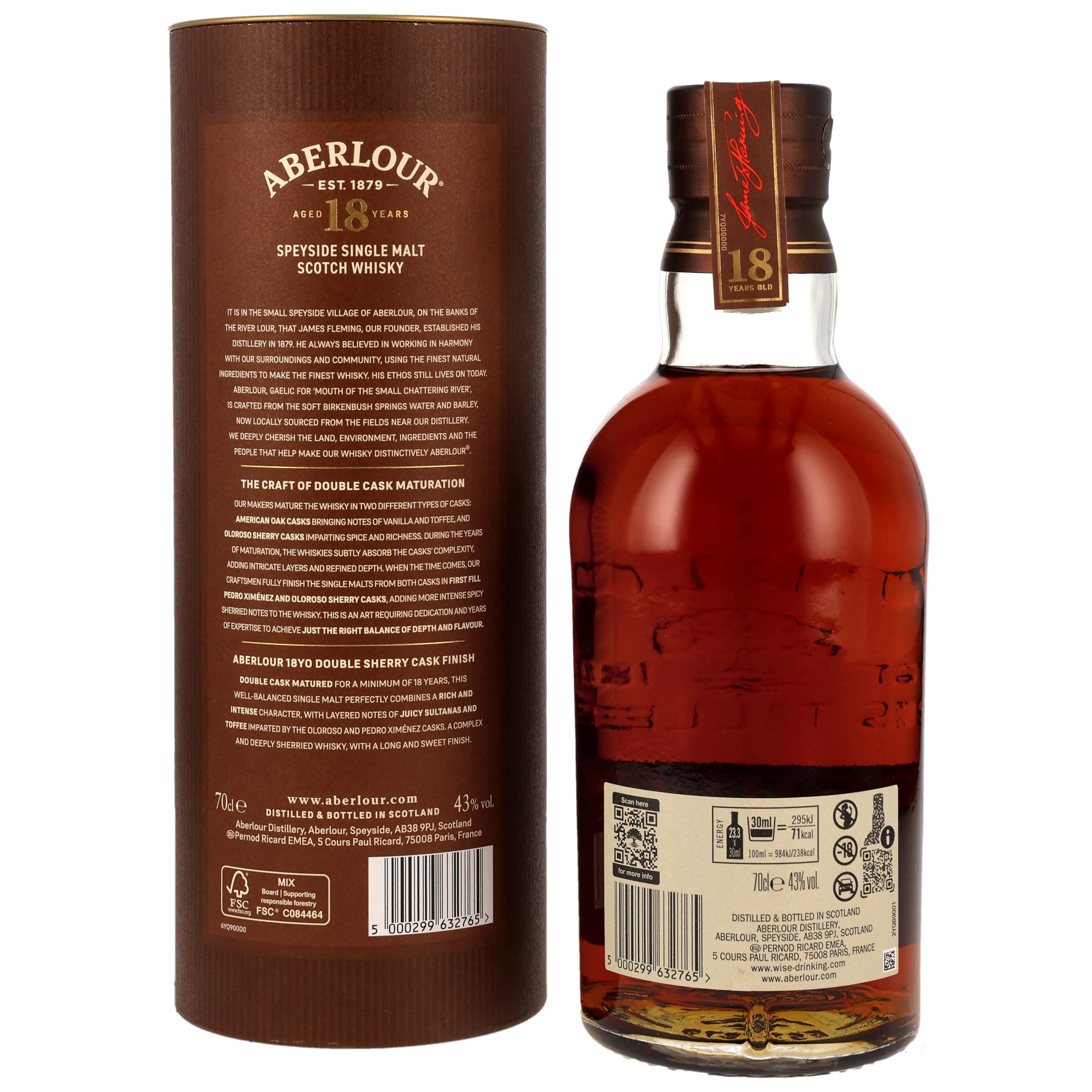 Aberlour 18 y.o. - Batch 006 - Oloroso & PX Sherry Casks