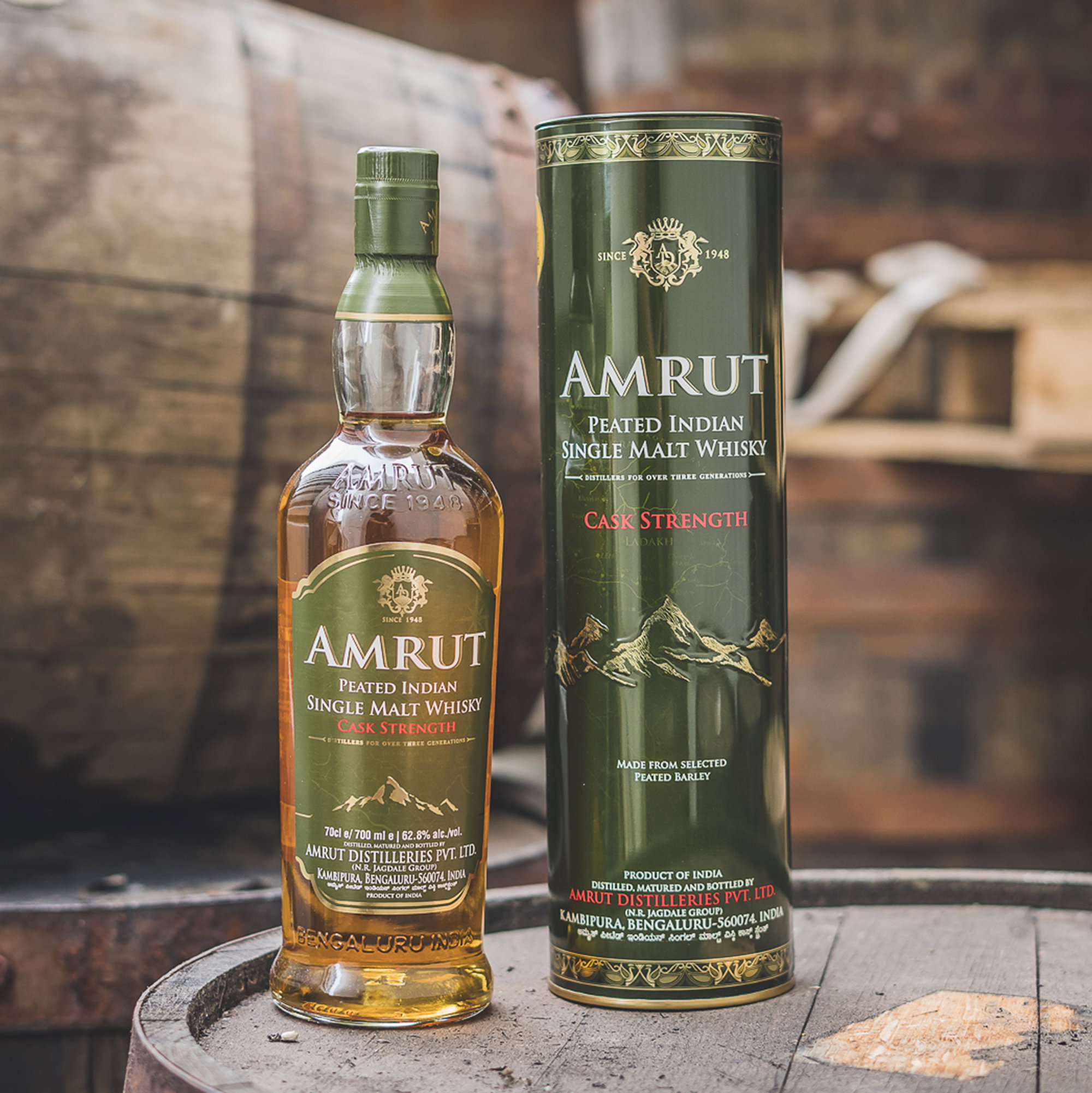 Amrut Peated Cask Strength - Indian Single Malt