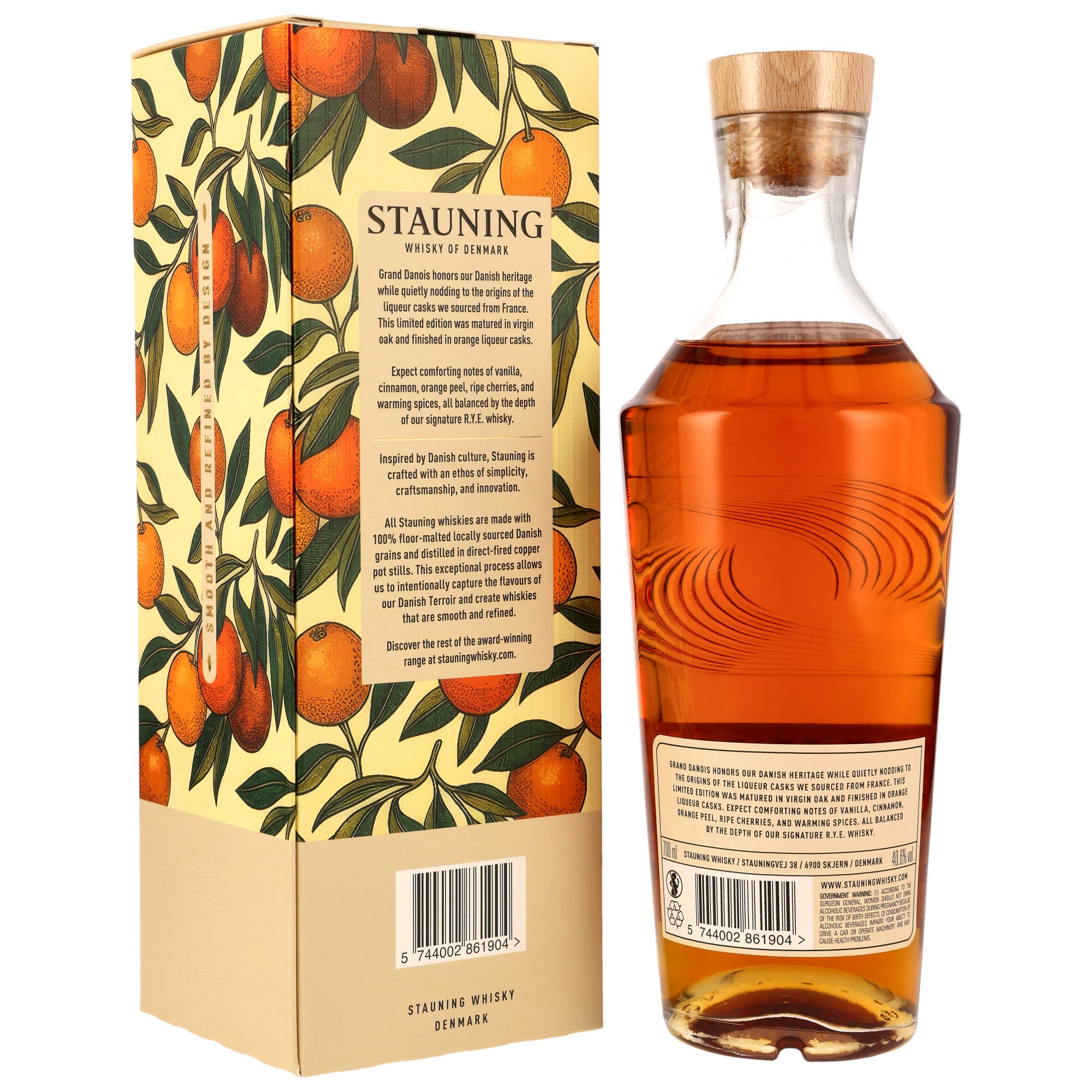 Stauning R.Y.E. Grand Danois Winterdrop 2026 - Orange Liqueur Casks Finish - Danish Whisky