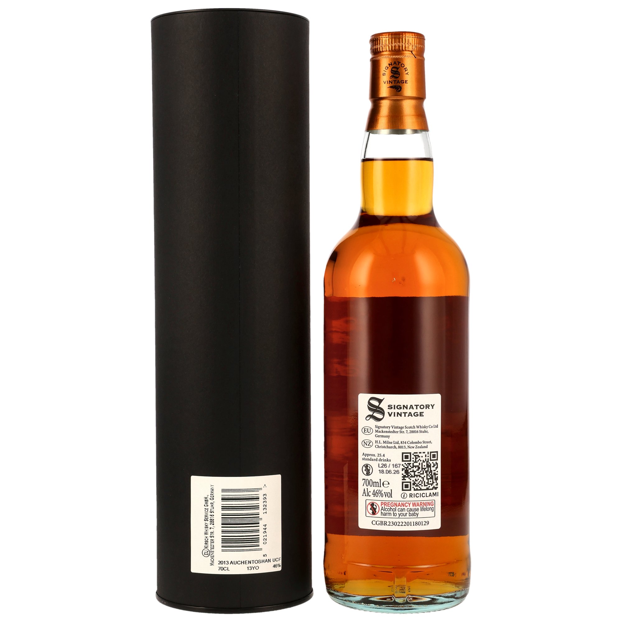 Auchentoshan 2013/2026 - 13  y.o. - 1st Fill Amontillado Sherry Casks Finish - Sig un-chill